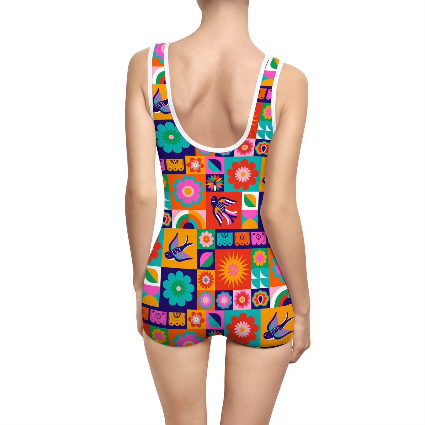 Summer Fun Women's Vintage Swimsuit (AOP)