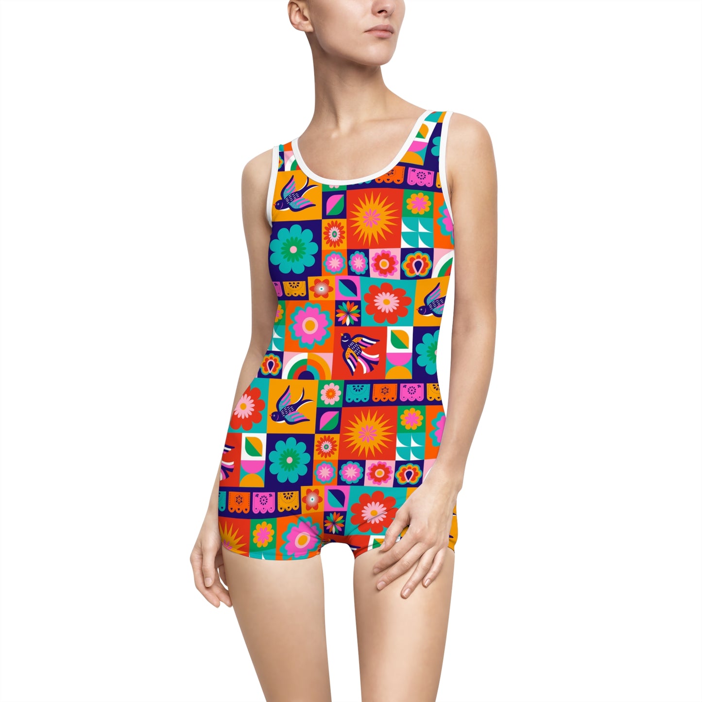 Summer Fun Women's Vintage Swimsuit (AOP)