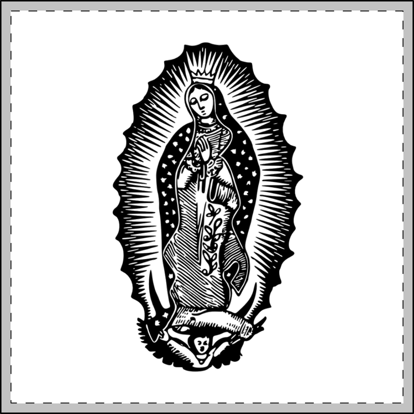 Virgencita Shaped Ornament