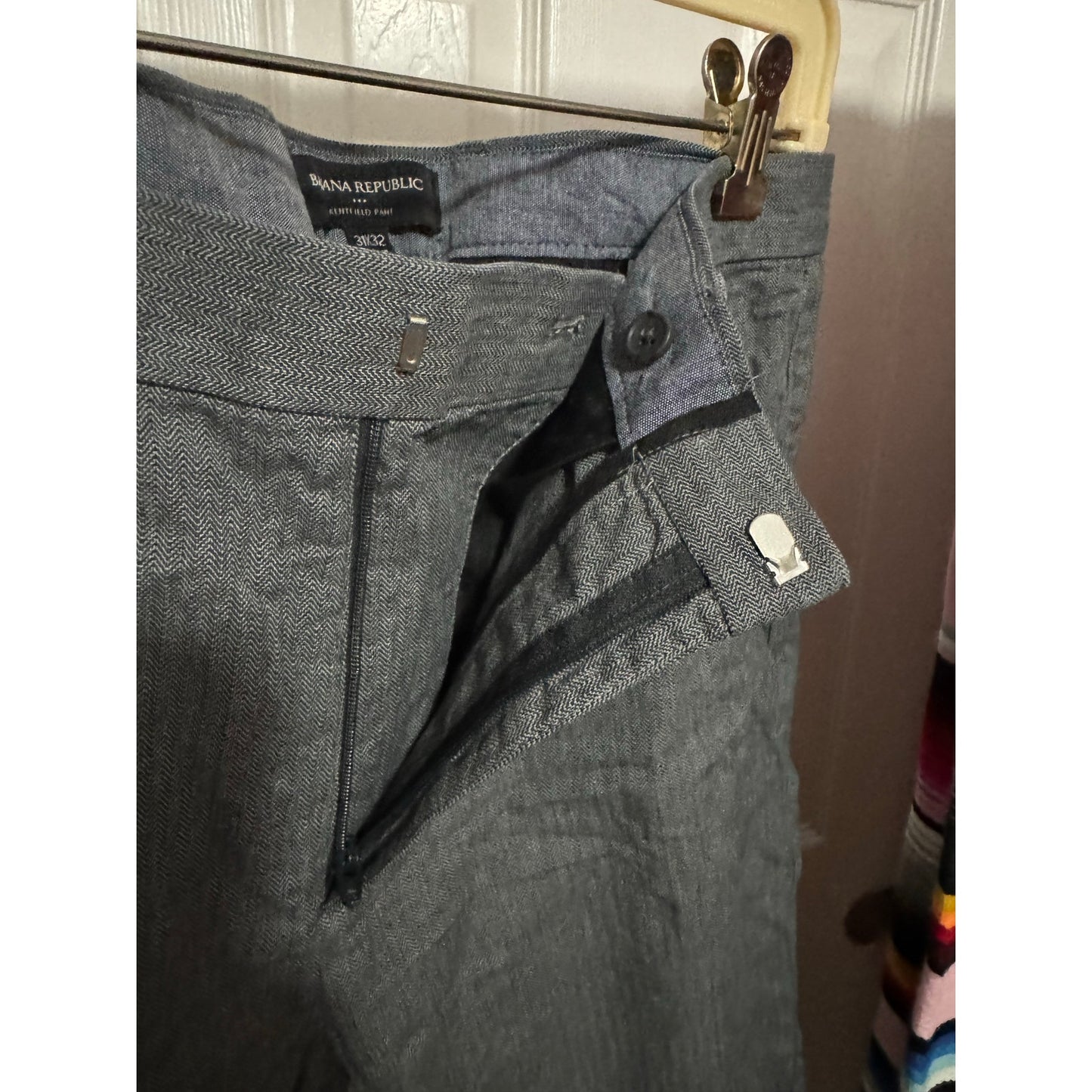 Banana Republic Kentfield Pant Gray 100% Cotton