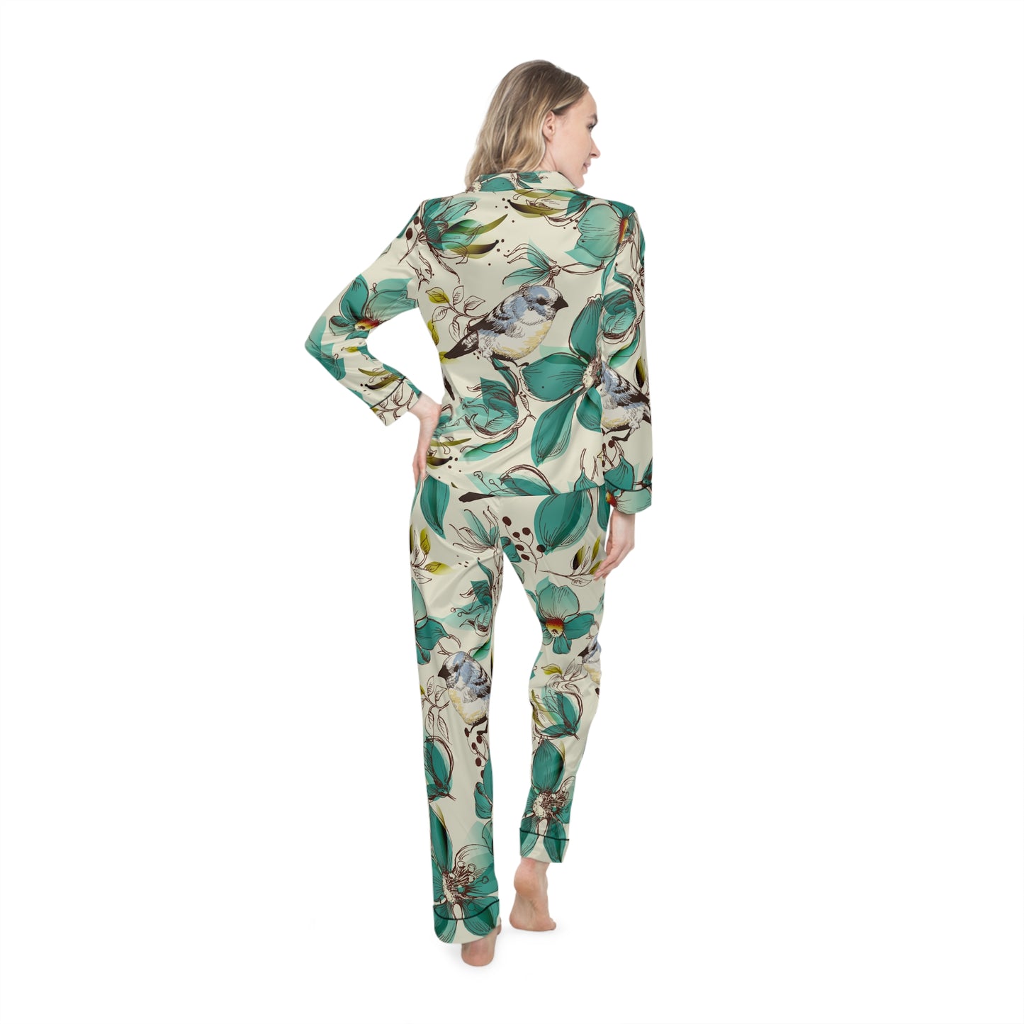 Naturaleza Women's Satin Pajamas (AOP)