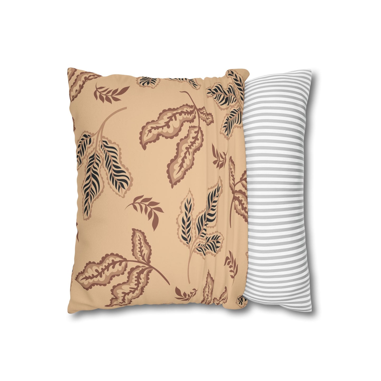 Fall Faux Suede Square Pillowcase