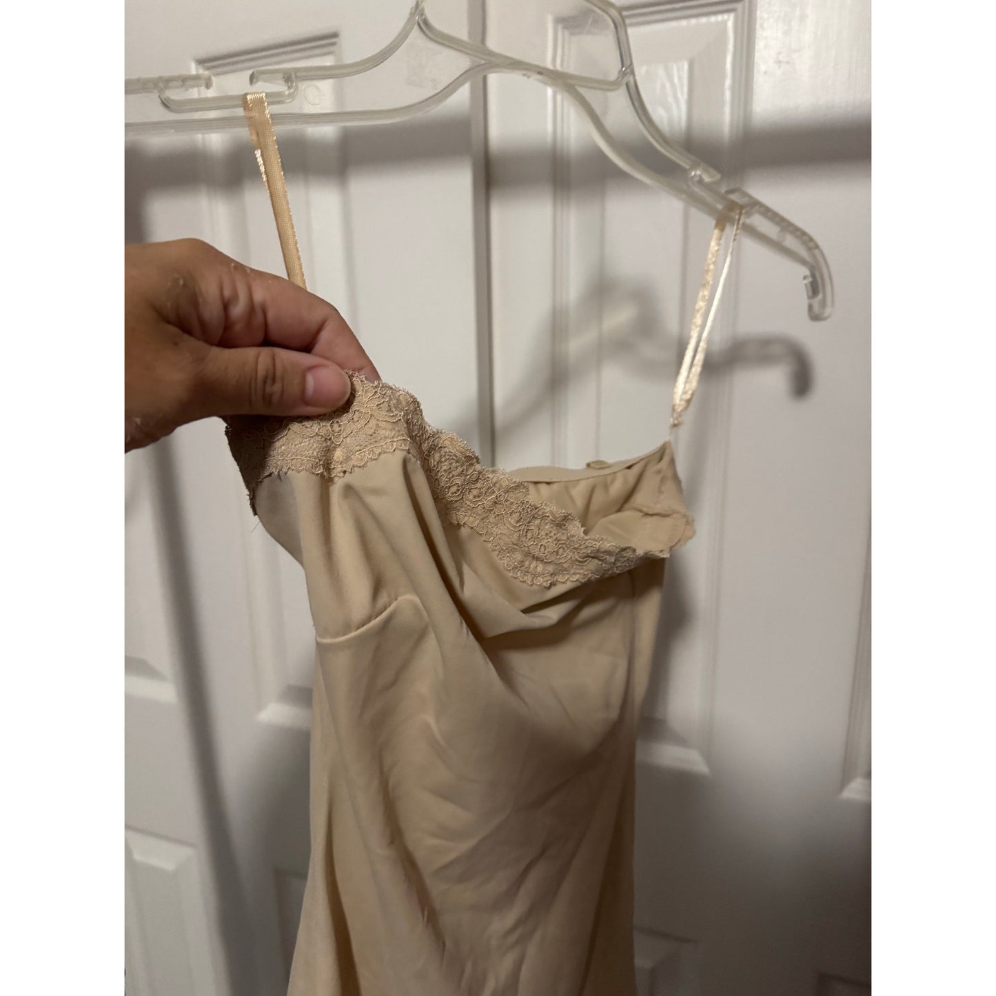 Strapless Beige Mini Slip