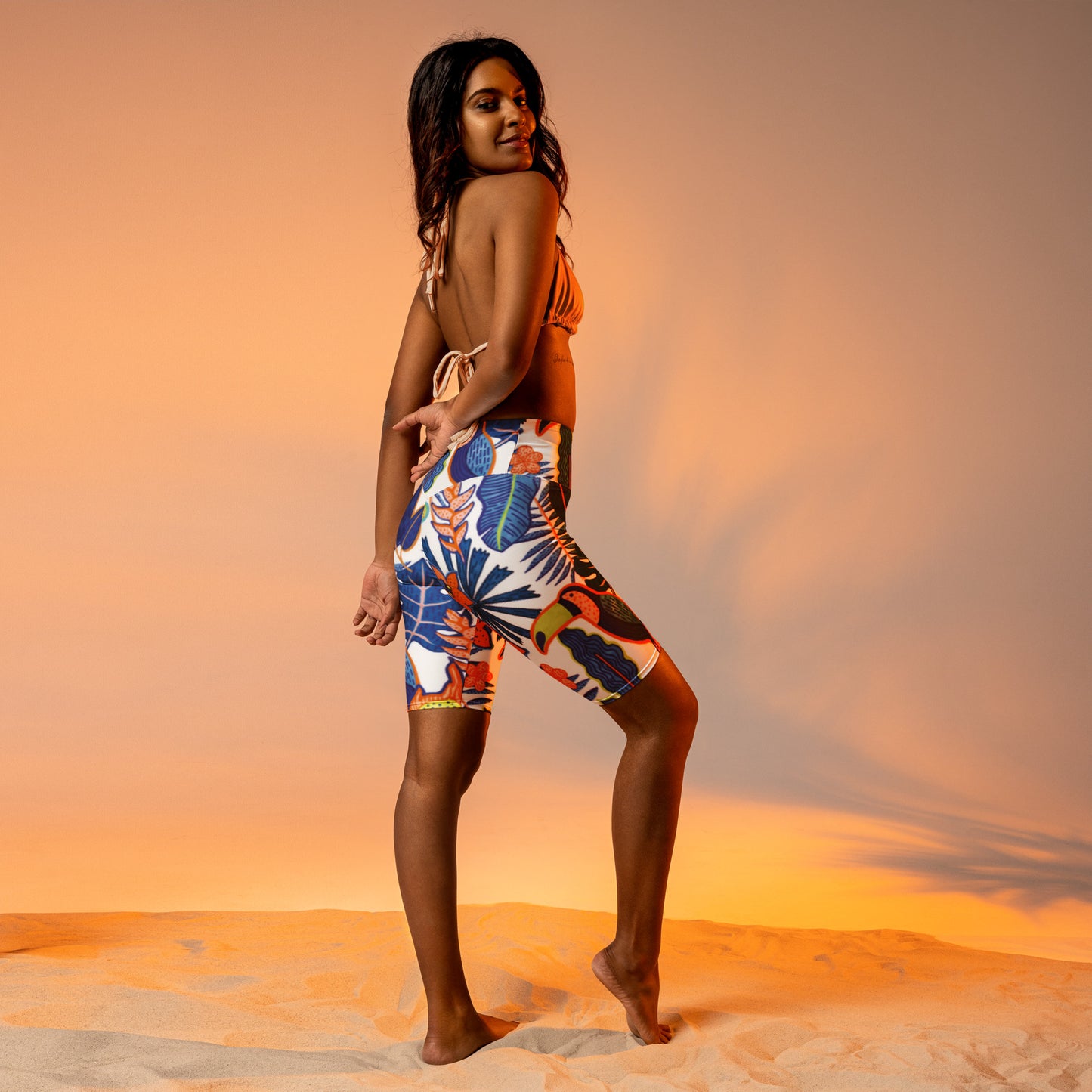 La Victoria Tropical Biker Shorts
