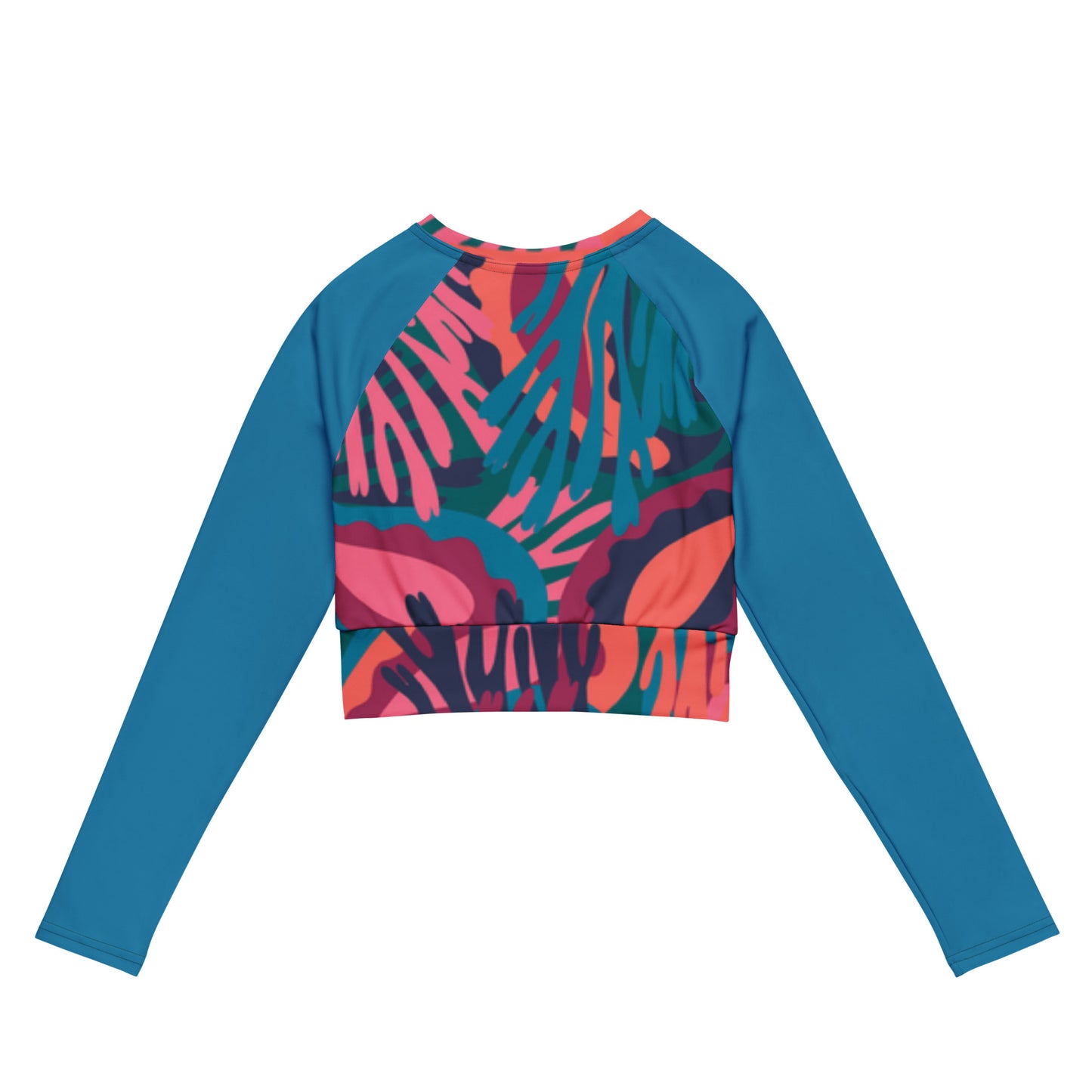 Skating Rink Recycled long-sleeve crop top