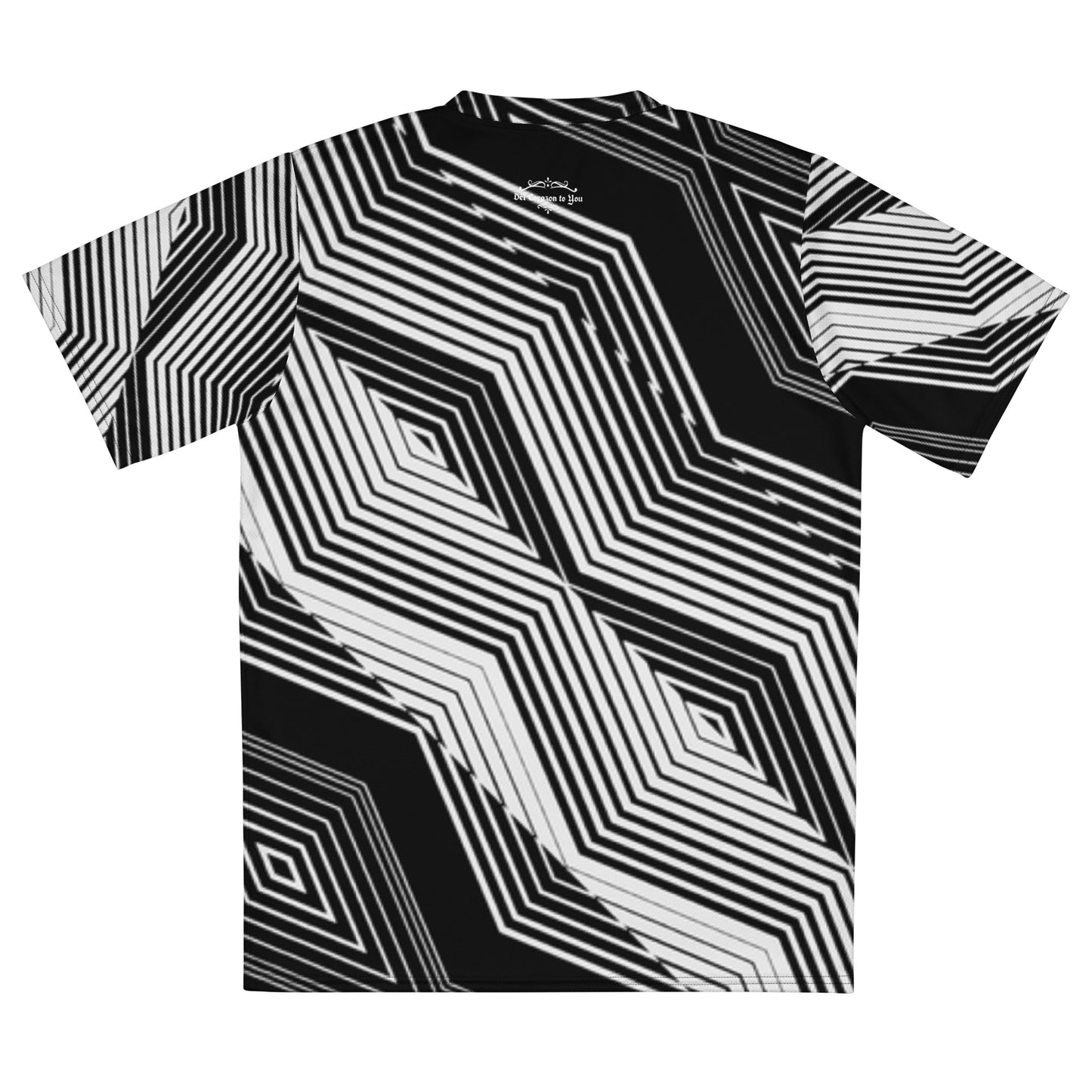 Geometric Recycled unisex sports jersey