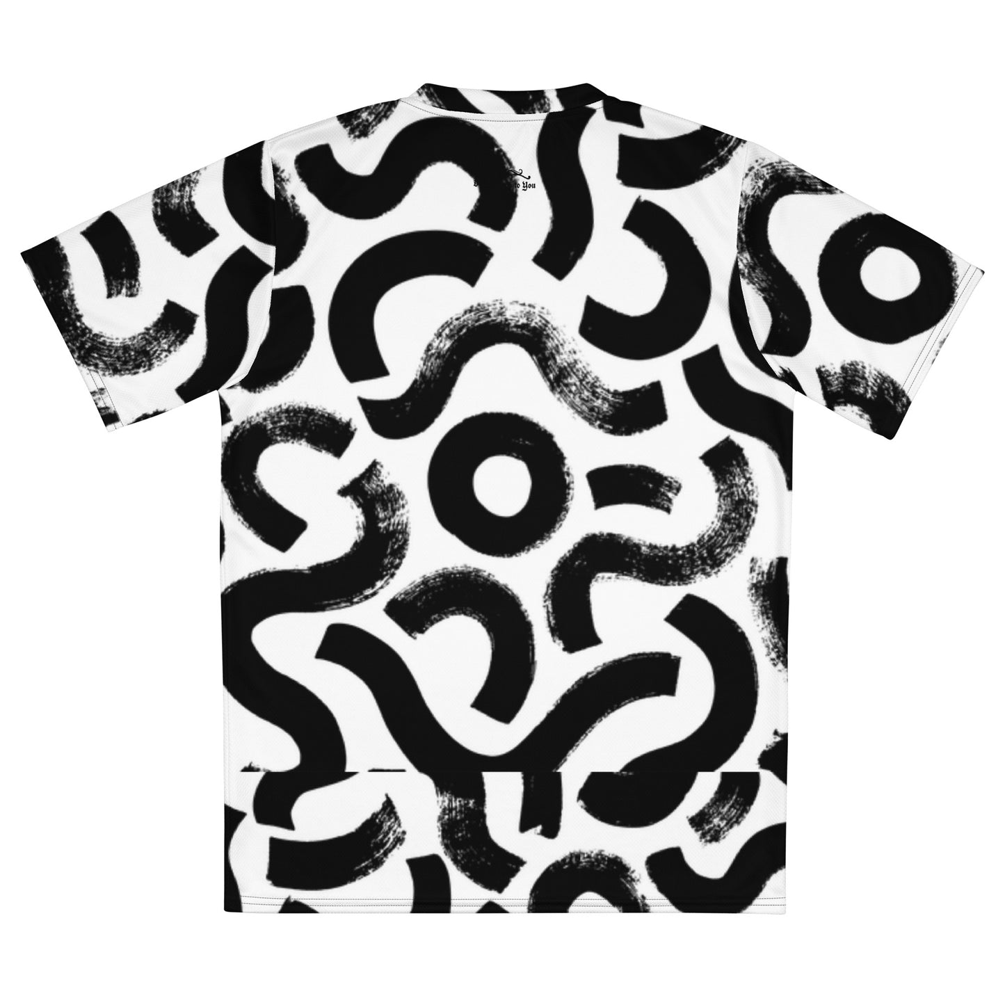 Organic Black & White Recycled unisex sports jersey