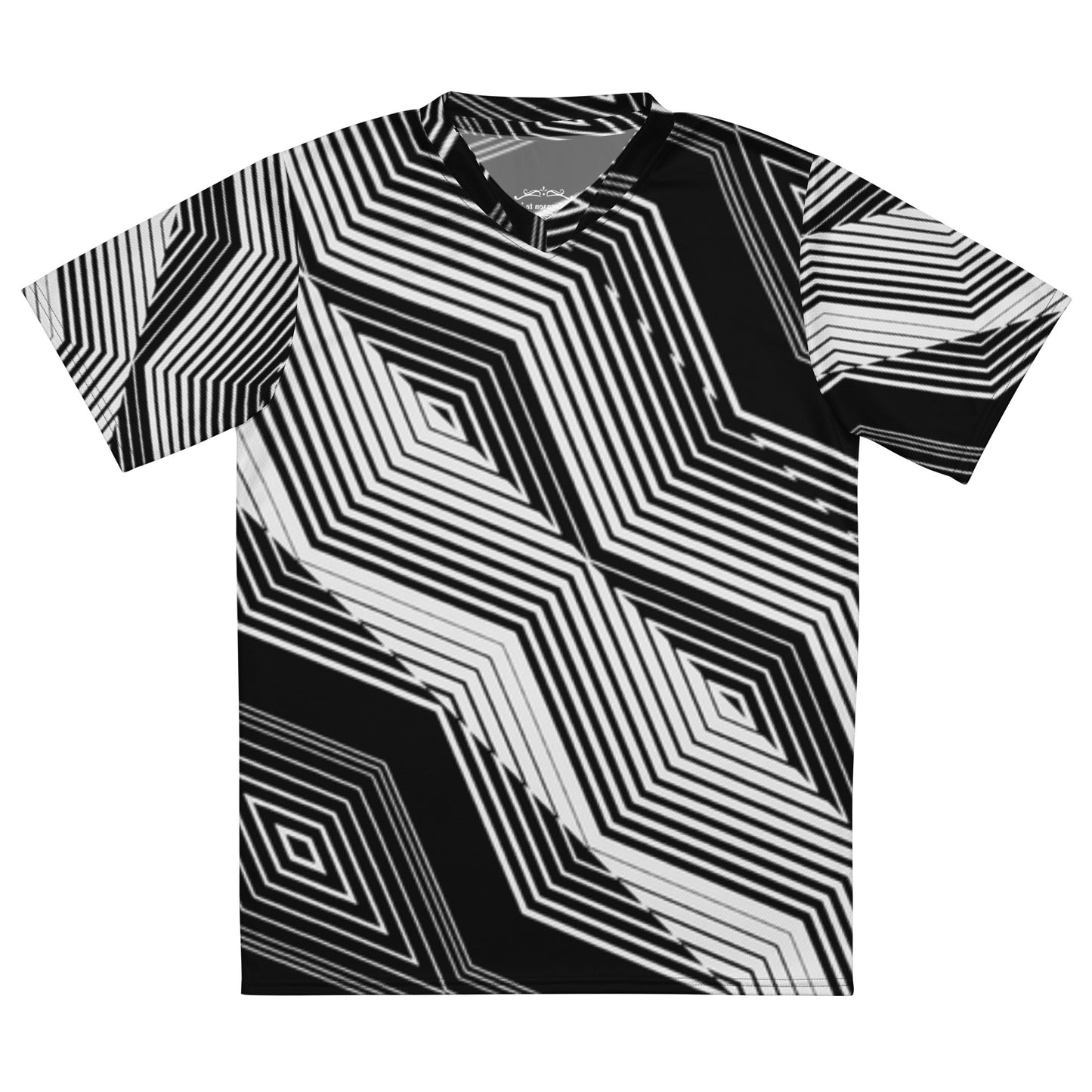 Geometric Recycled unisex sports jersey