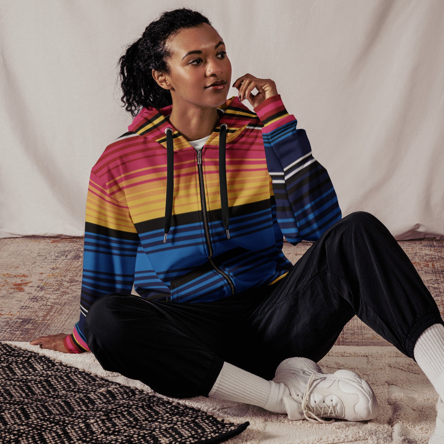 Raza Unisex zip hoodie