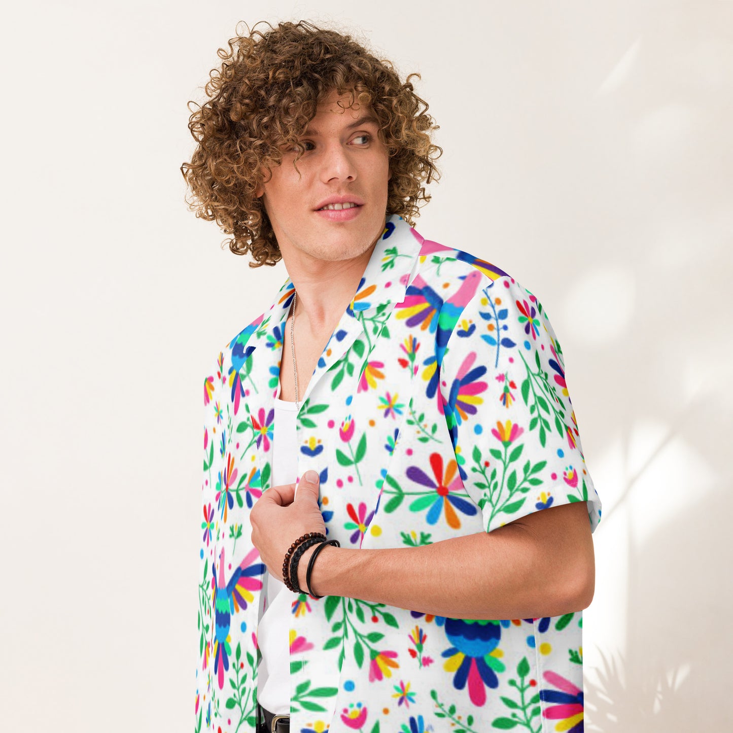 Otomi Style Unisex button shirt - previously $54.50