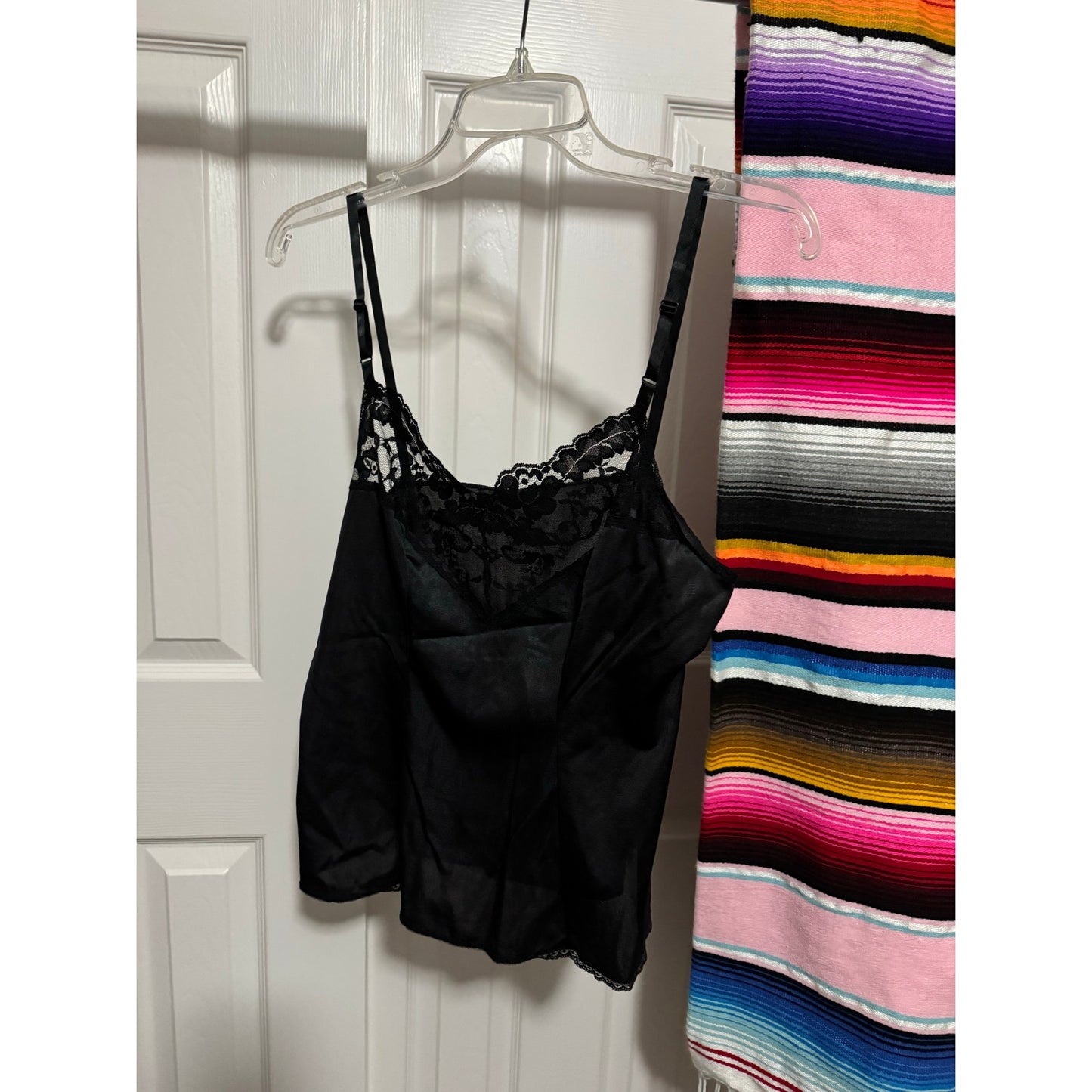 Vasserette Strappy Lacey Black Lingerie/Slip Top