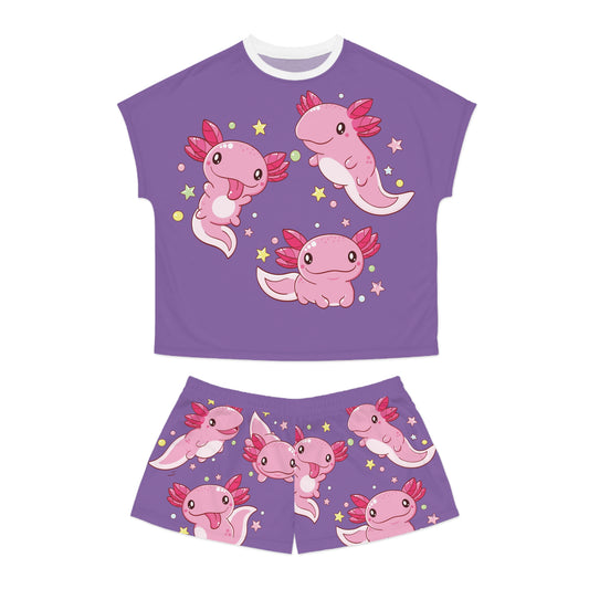 Axolotol Women's Short Pajama Set (AOP)