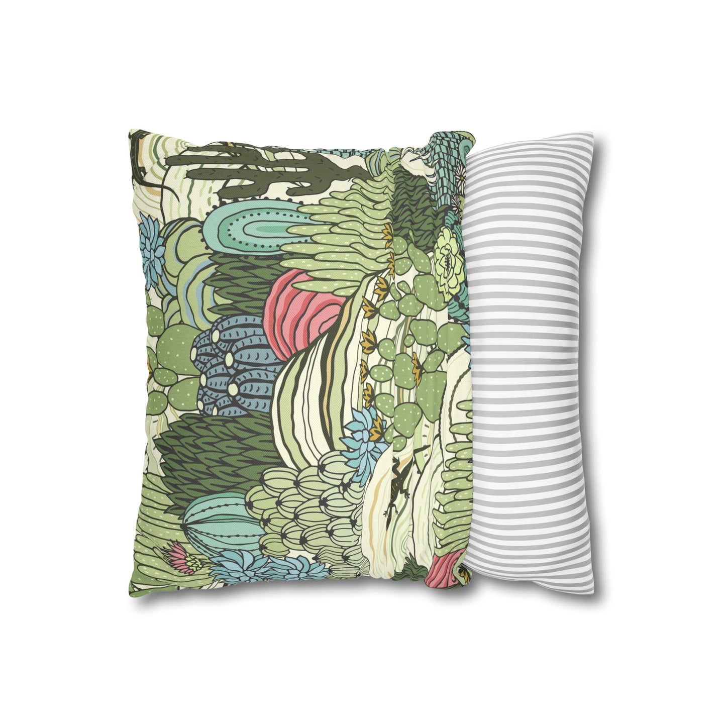 Spun Polyester Square Pillowcase