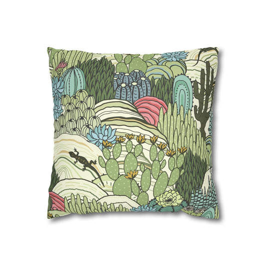 Spun Polyester Square Pillowcase