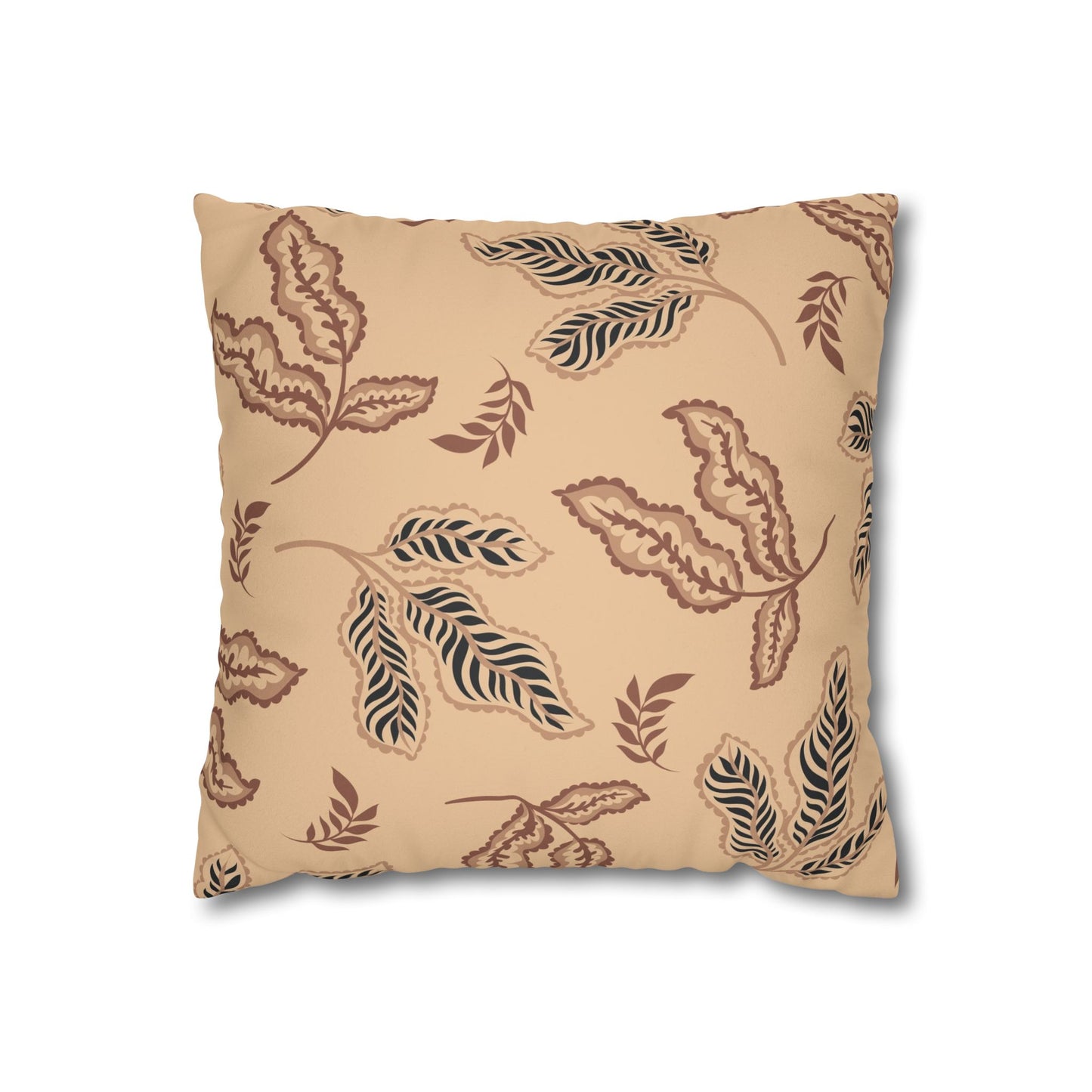 Fall Faux Suede Square Pillowcase