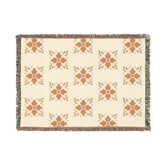 Talavera Woven Blanket - Cream