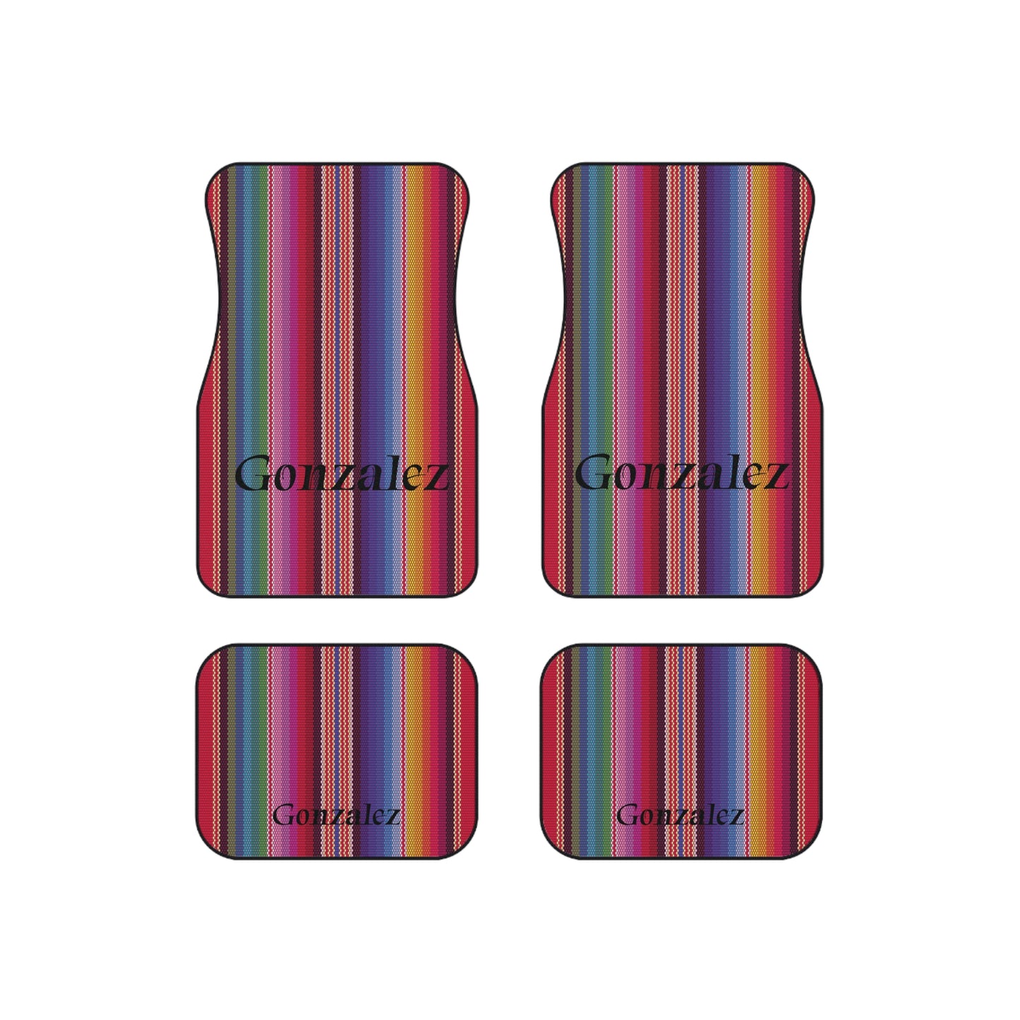 Customizable Sarape Style Car Mats (Set of 4)