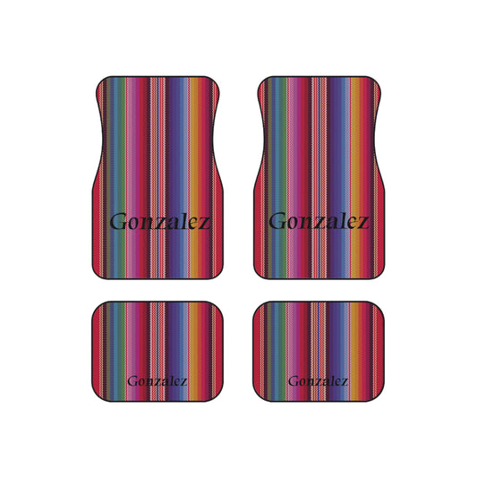 Customizable Sarape Style Car Mats (Set of 4)
