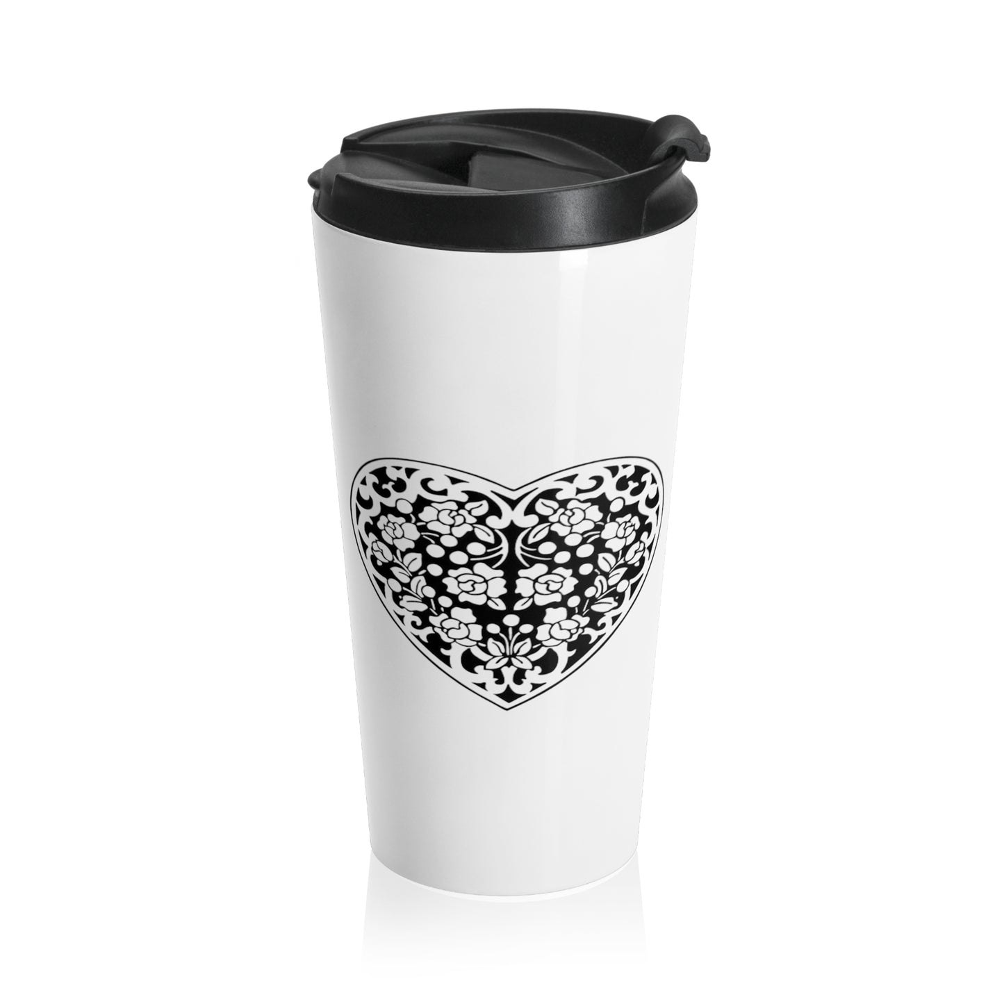 Corazones Stainless Steel Travel Mug