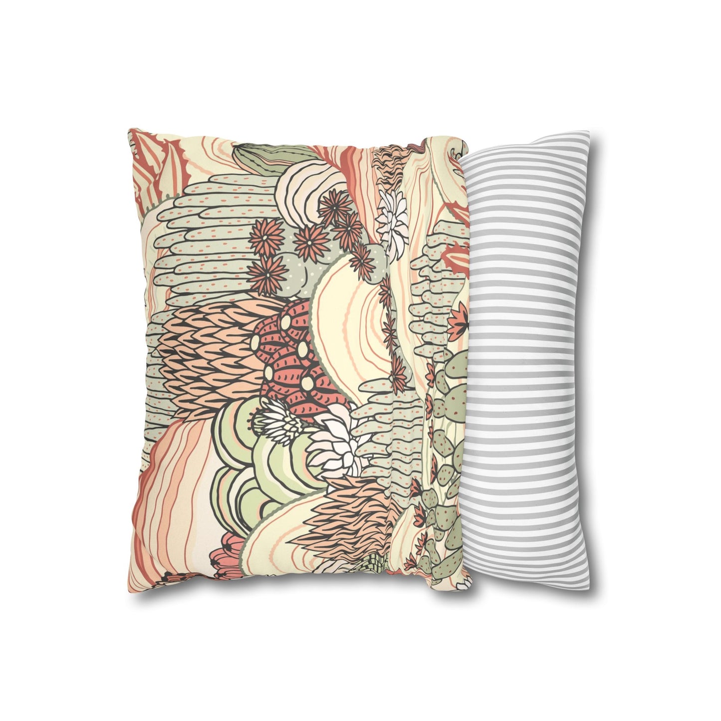Faux Suede Square Pillowcase