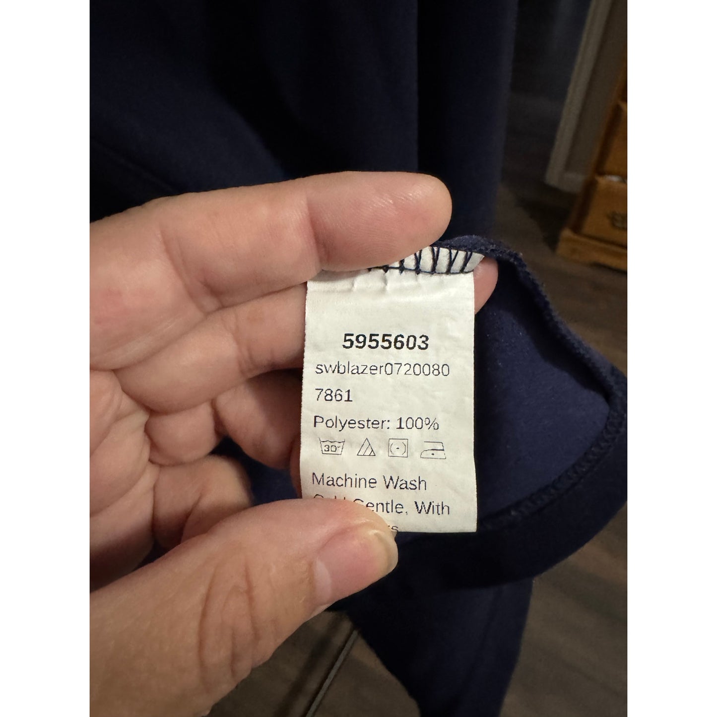 SHEIN Casual Navy Blue Blazer