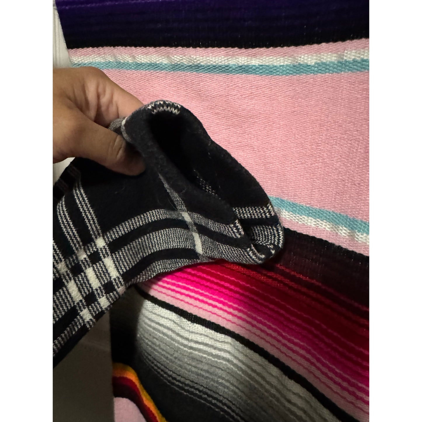 Lauren Ralph Lauren 100% Cotton Plaid Stretch Full Zip Jacket