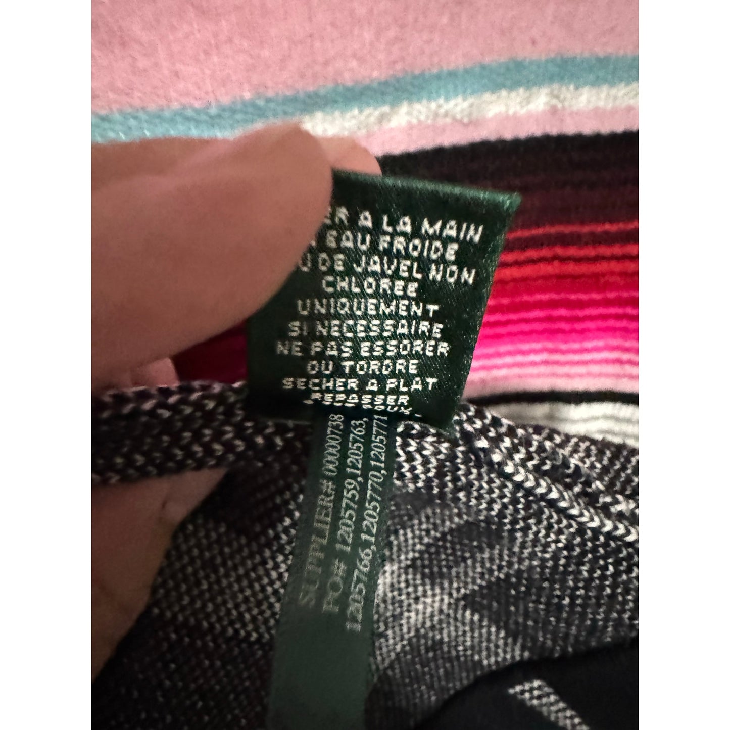 Lauren Ralph Lauren 100% Cotton Plaid Stretch Full Zip Jacket