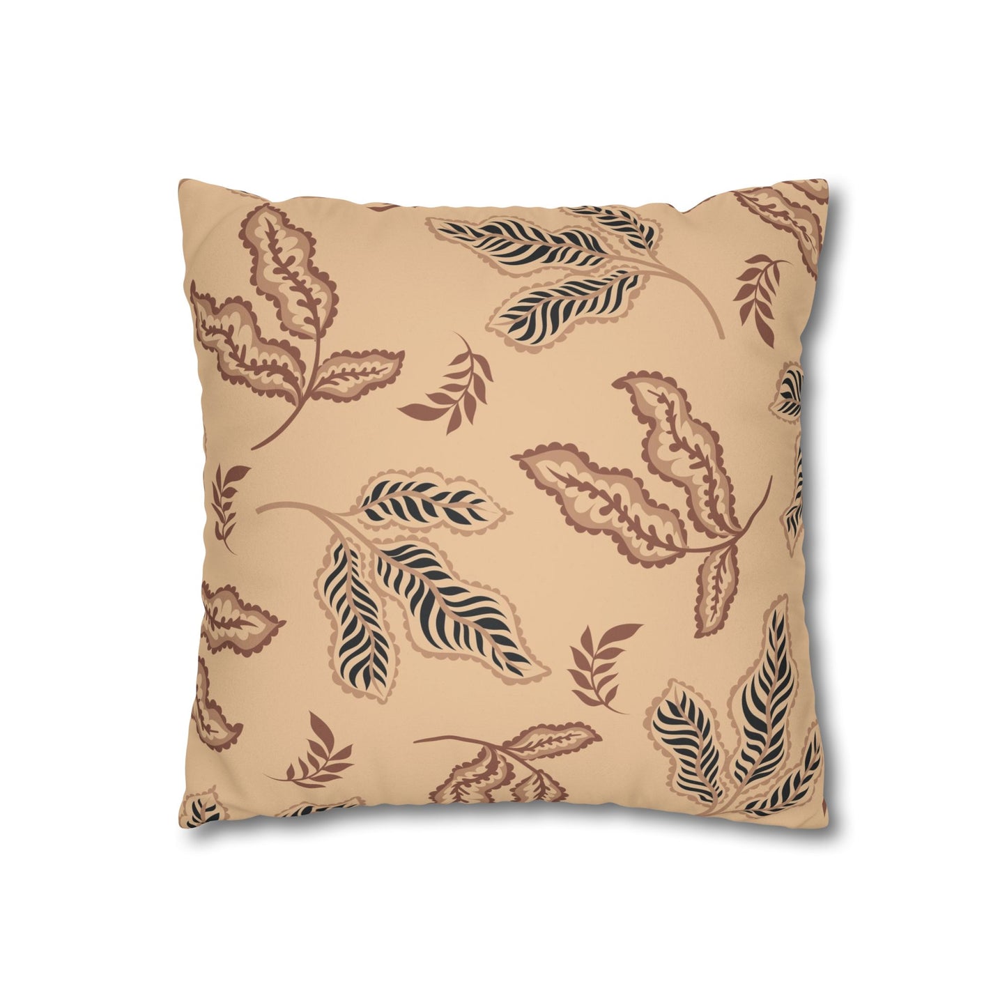 Fall Faux Suede Square Pillowcase