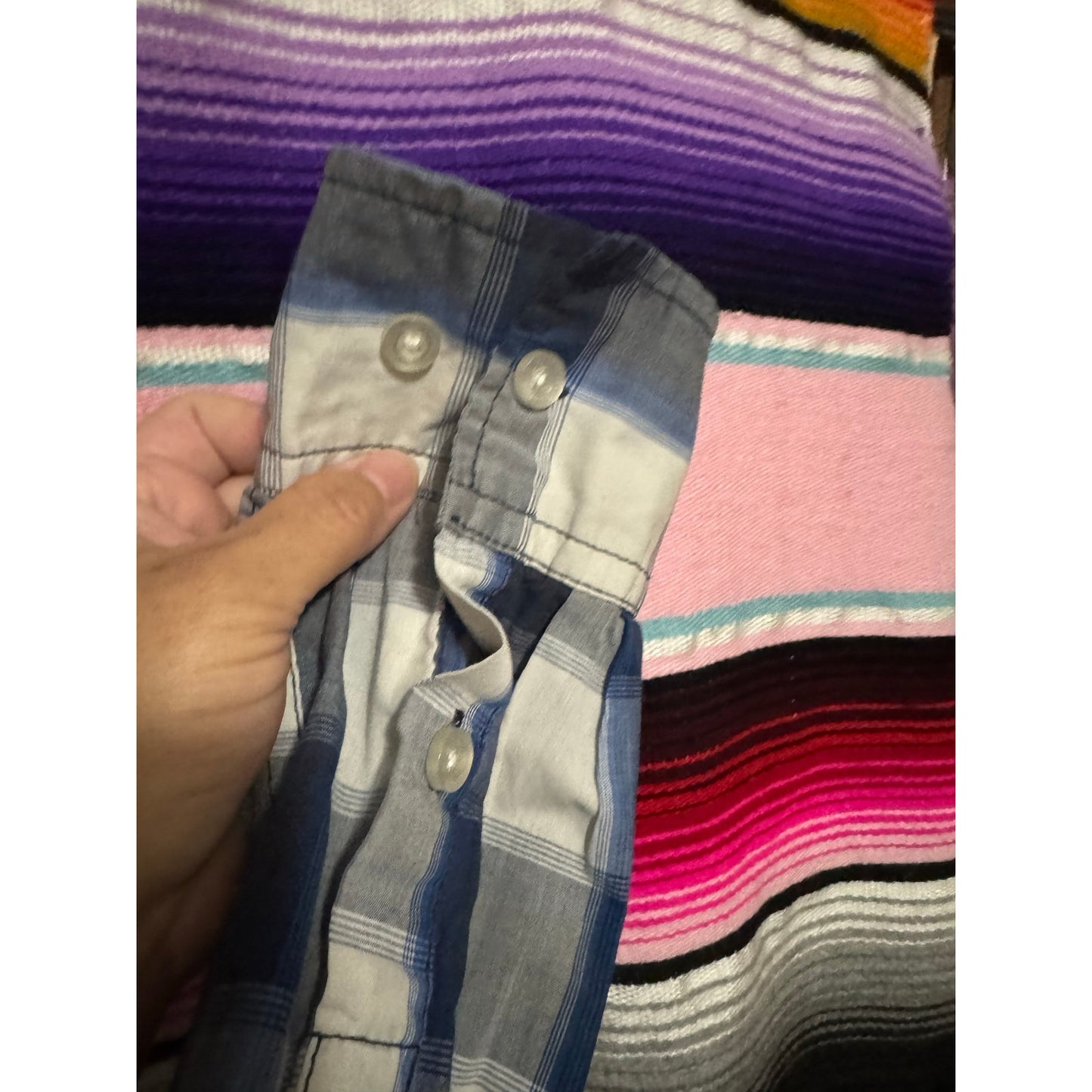 Southpole Plaid Long Sleeve Button Up