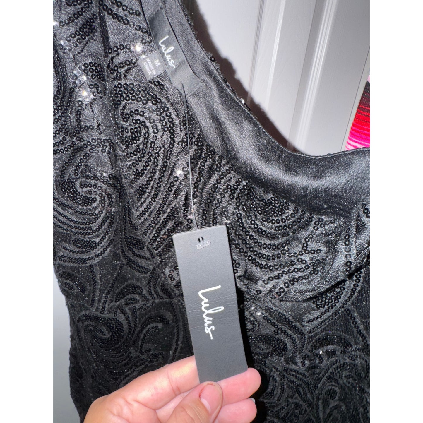 Lulus Sequin One Shoulder Mini Cocktail Dress