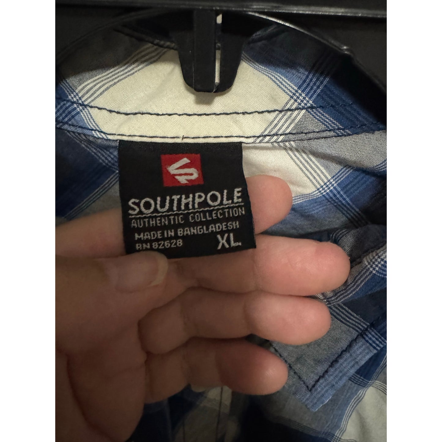 Southpole Plaid Long Sleeve Button Up