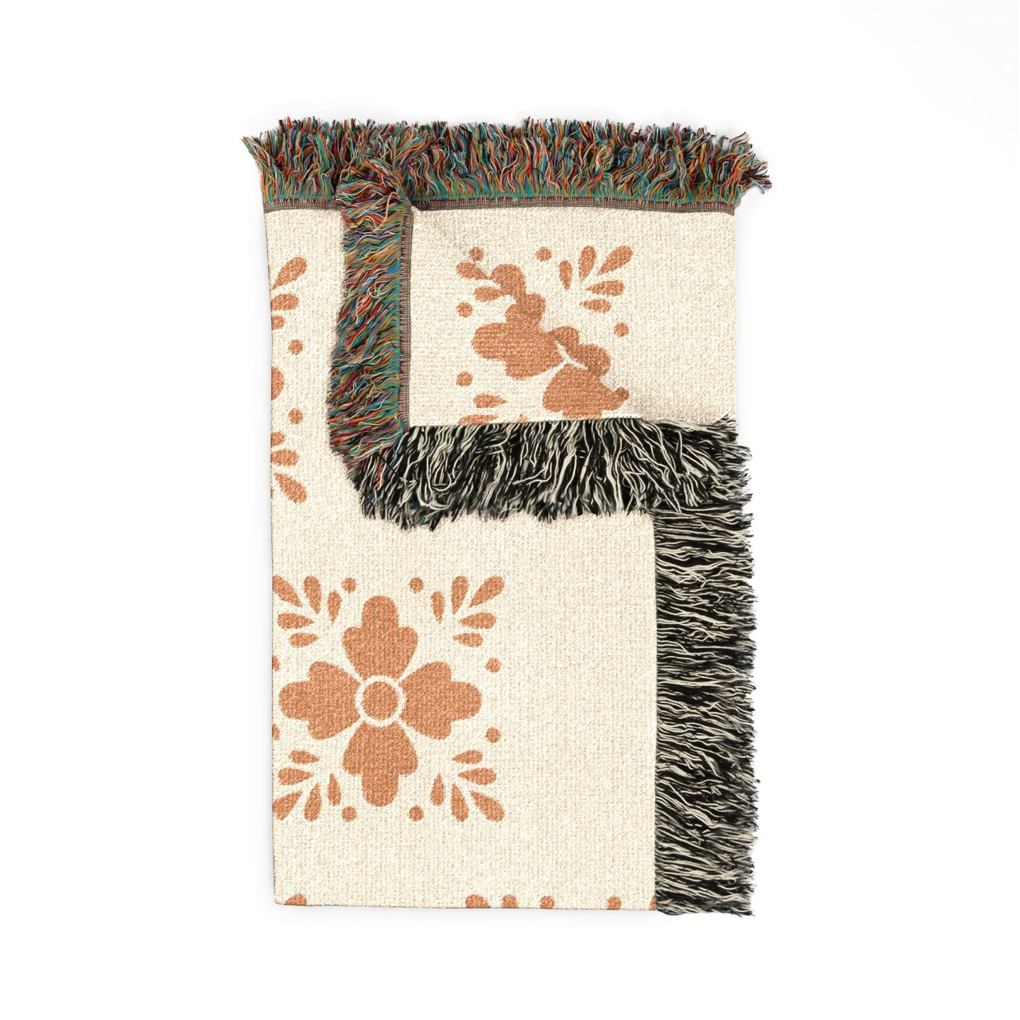 Talavera Woven Blanket - Cream