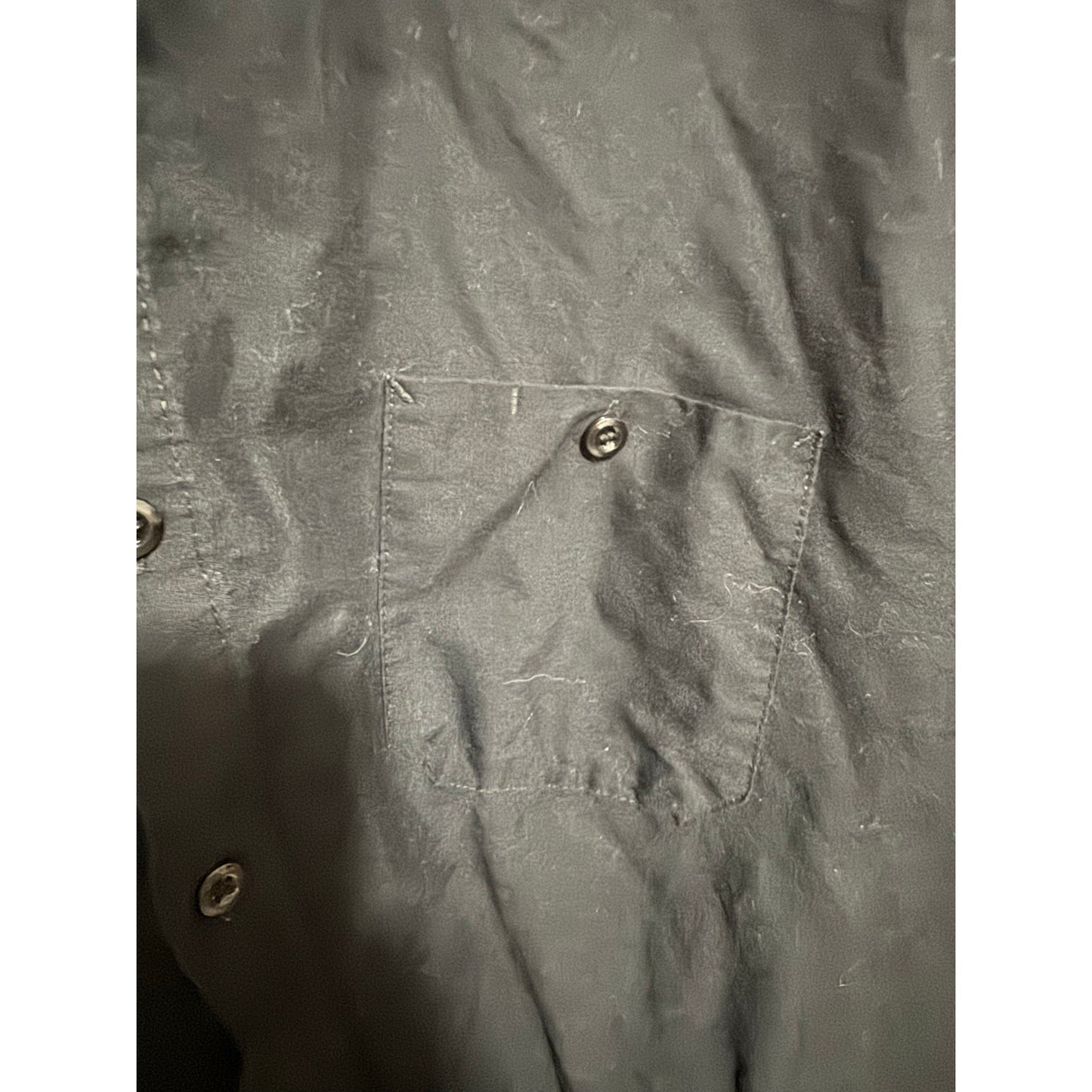 Red Kap Black Button-up SS Shop Shirt