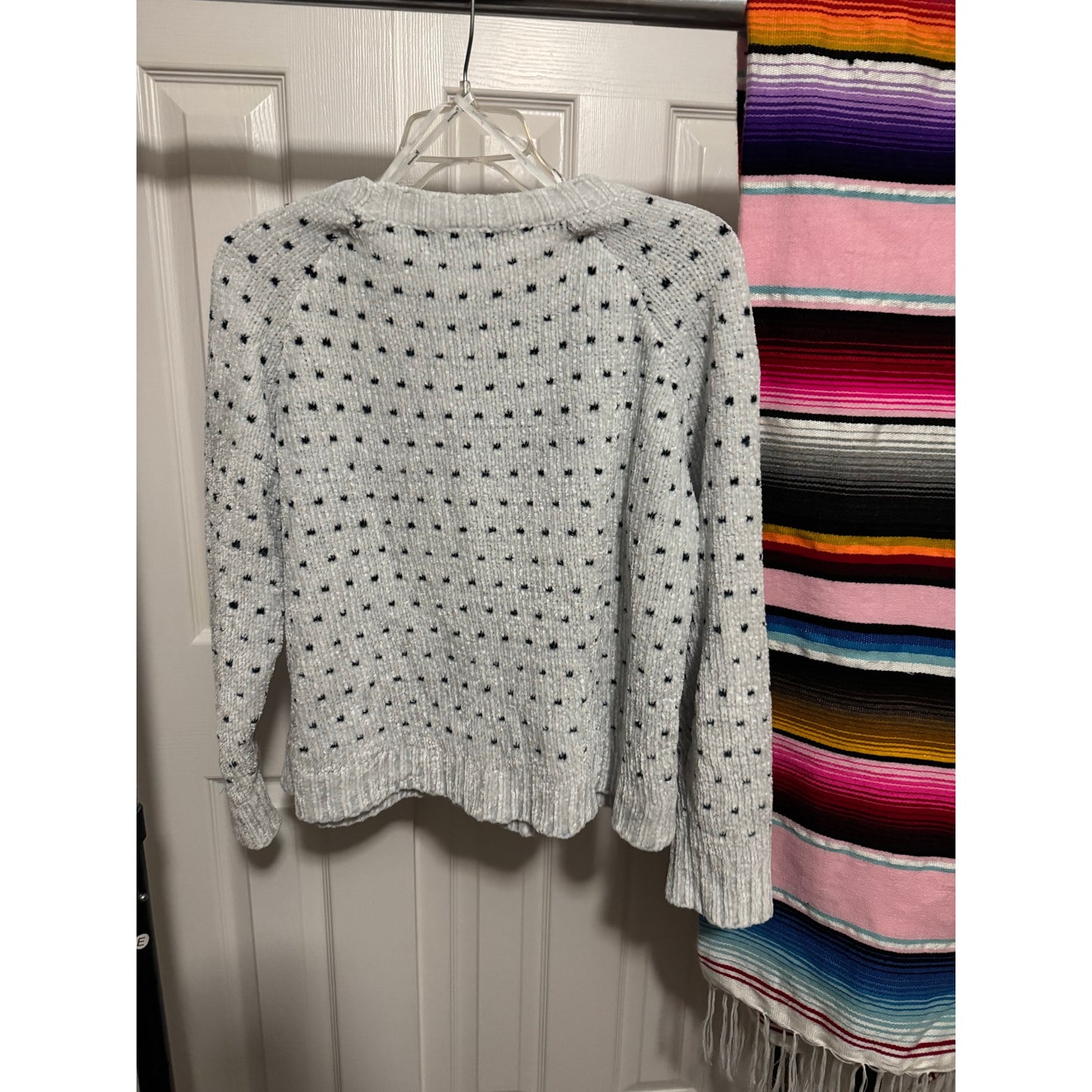 Minkpink Faux Fuzzy Fur Crew Neck Sweater