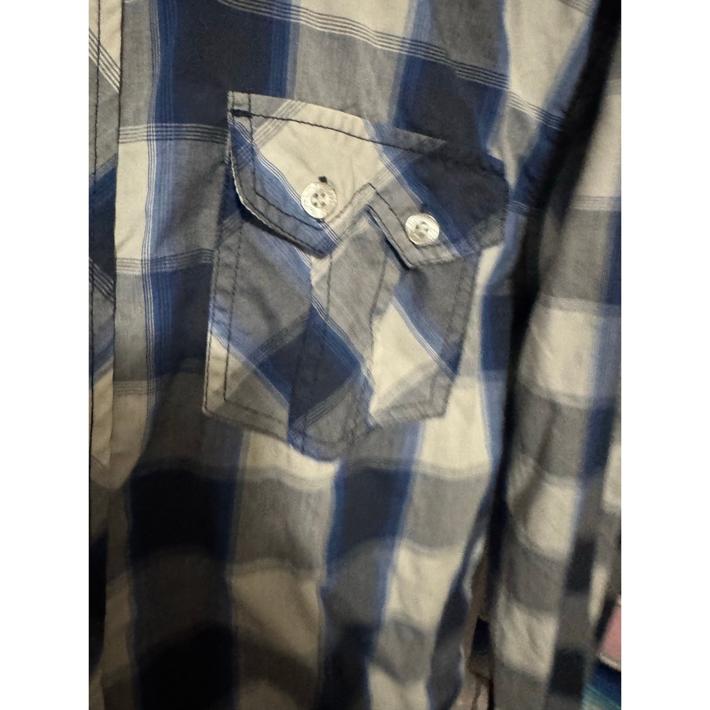 Southpole Plaid Long Sleeve Button Up