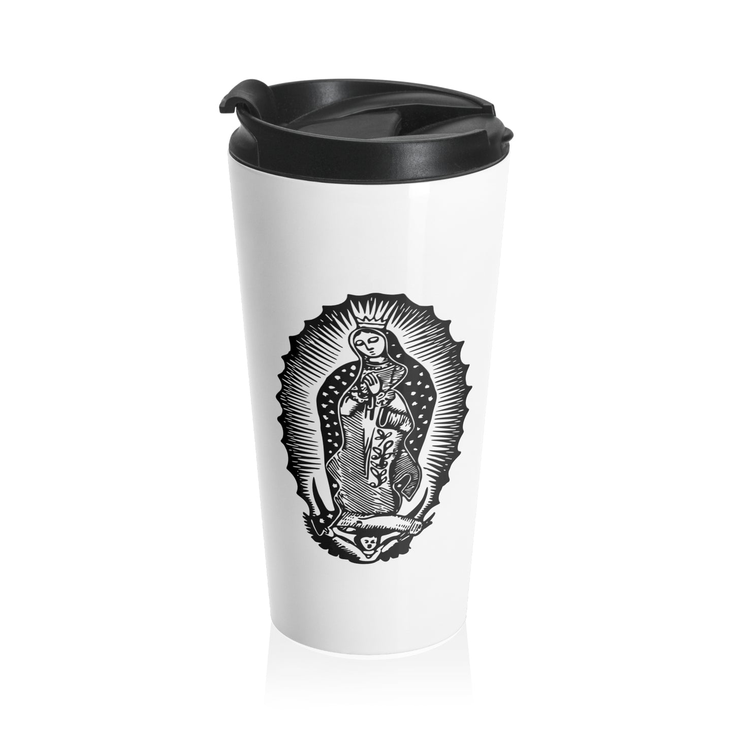 Virgen de Guadalupe Stainless Steel Travel Mug