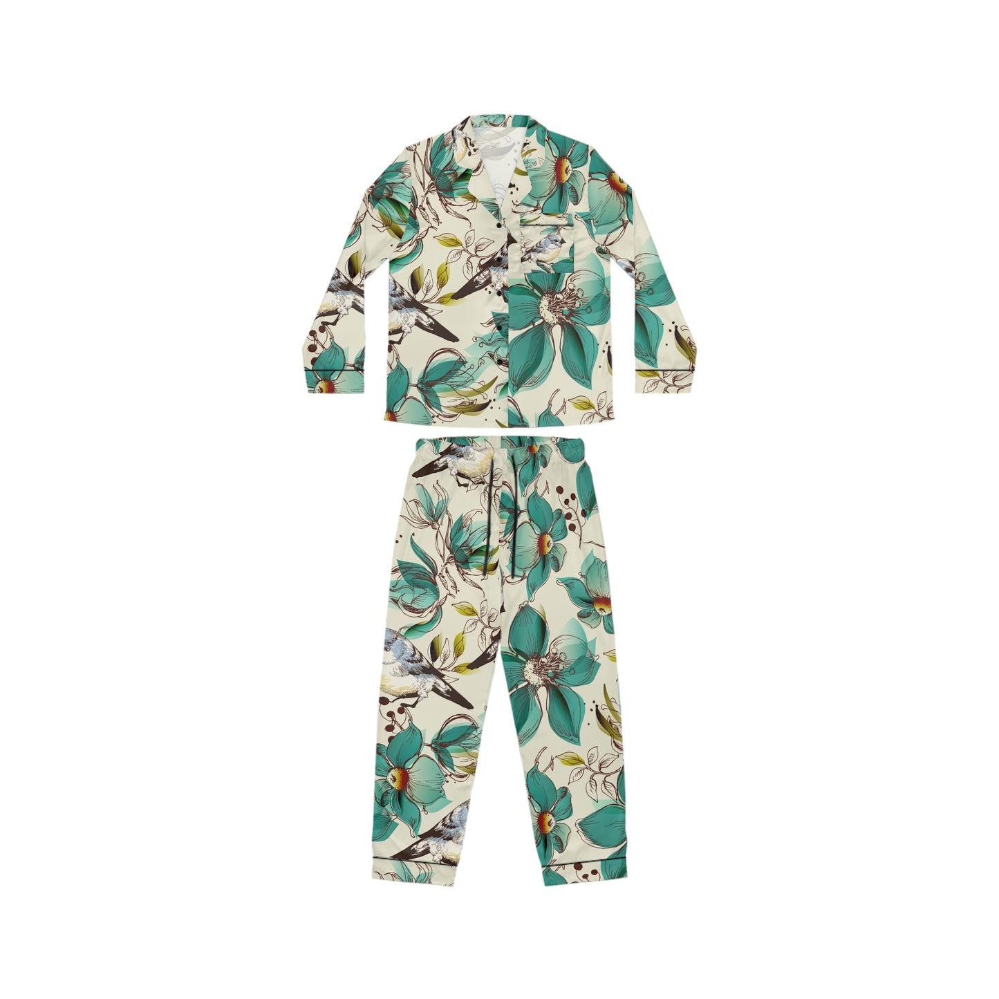 Naturaleza Women's Satin Pajamas (AOP)