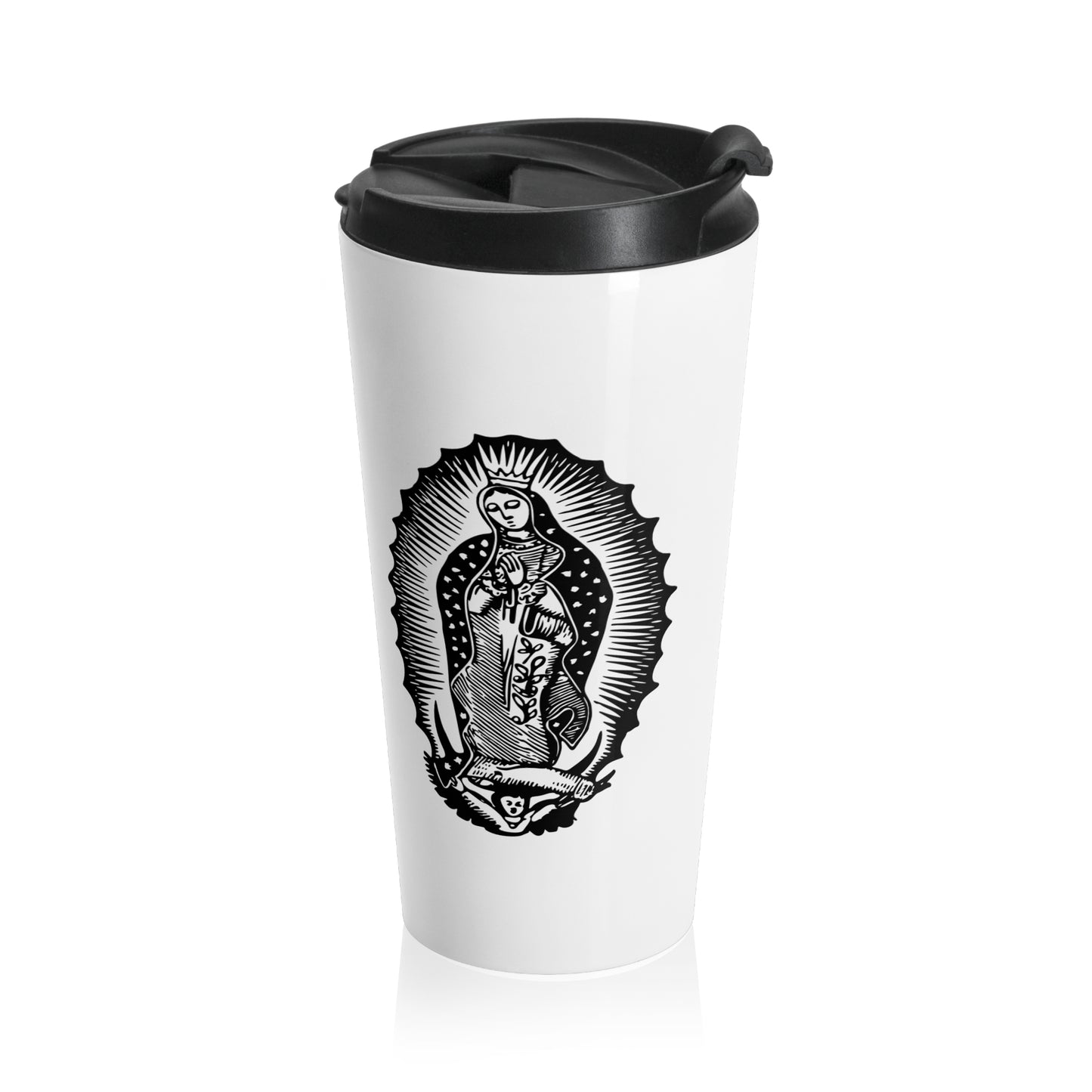 Virgen de Guadalupe Stainless Steel Travel Mug
