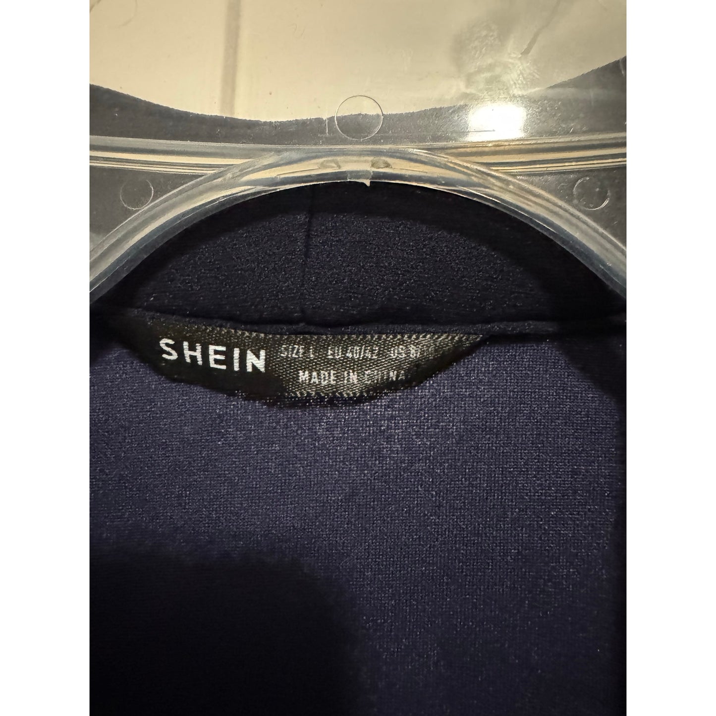 SHEIN Casual Navy Blue Blazer
