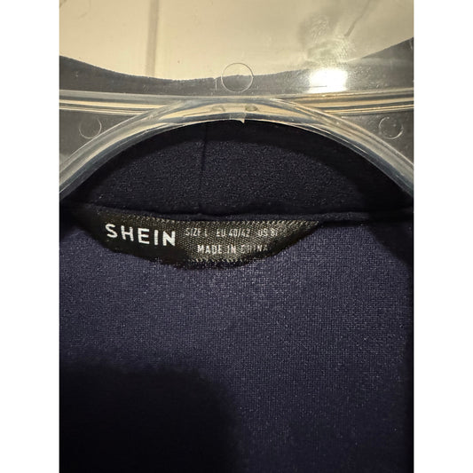SHEIN Casual Navy Blue Blazer
