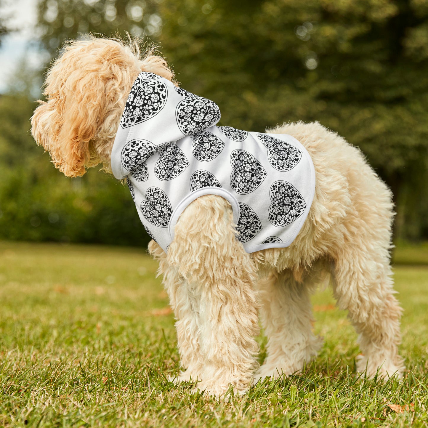 Corazones Pet Hoodie