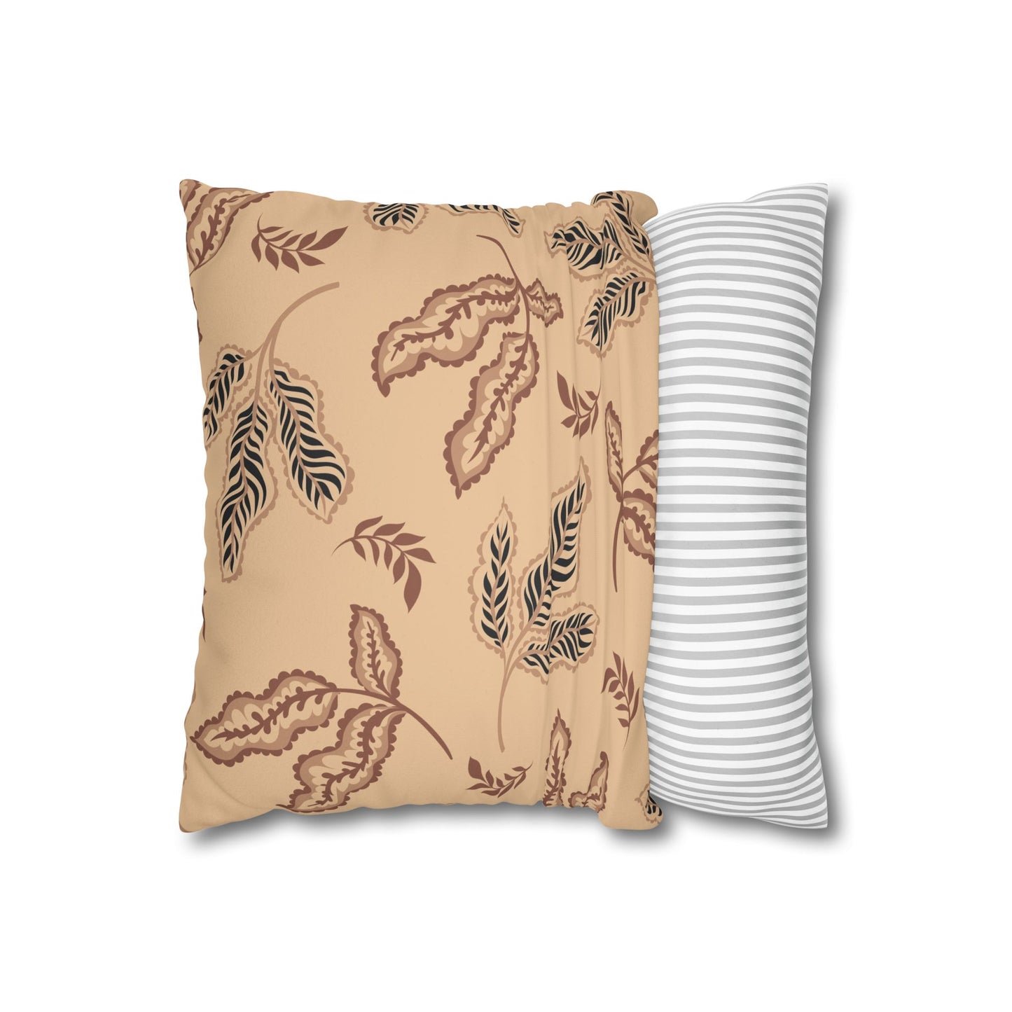 Fall Faux Suede Square Pillowcase