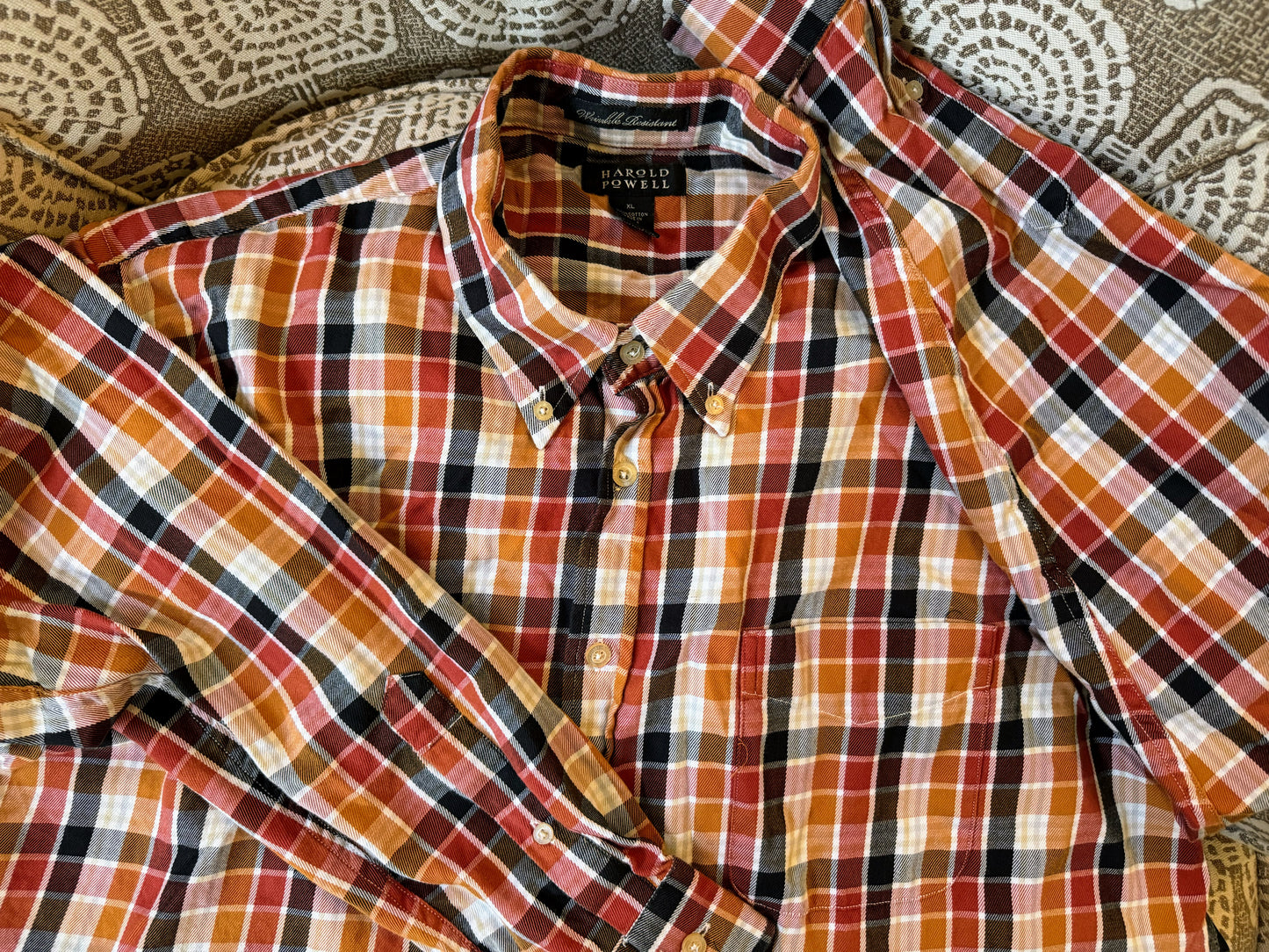 Harold Powell Plaid Button Down Shirt - Preowned