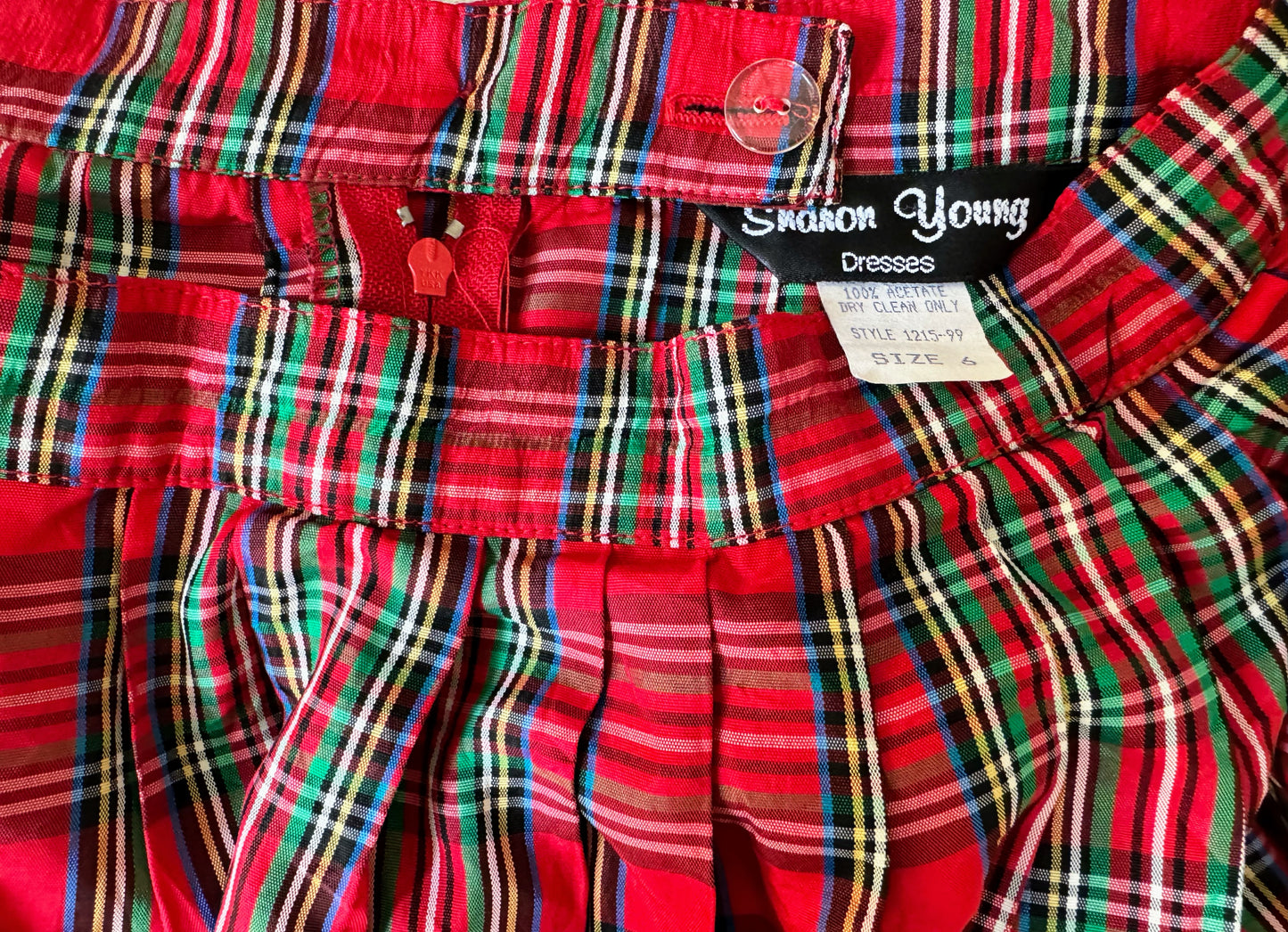 Plaid pleated maxi skirt - preowned