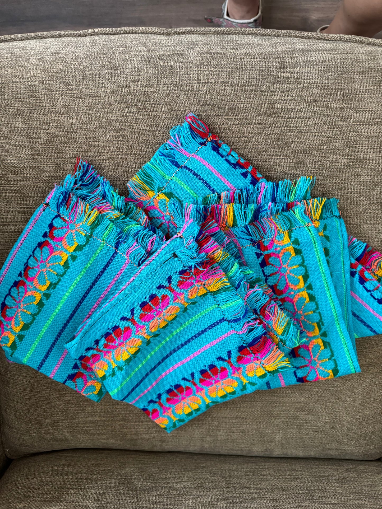 Fiesta Napkins/Placemats Set of 4 - Blue