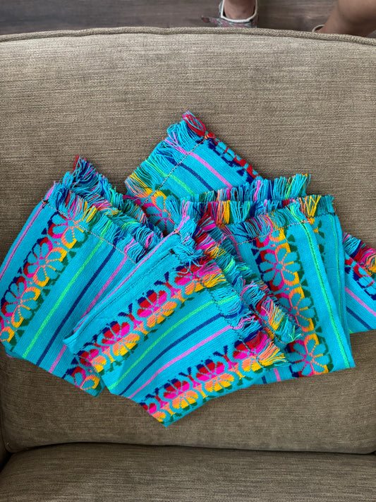 Fiesta Napkins/Placemats Set of 4 - Blue