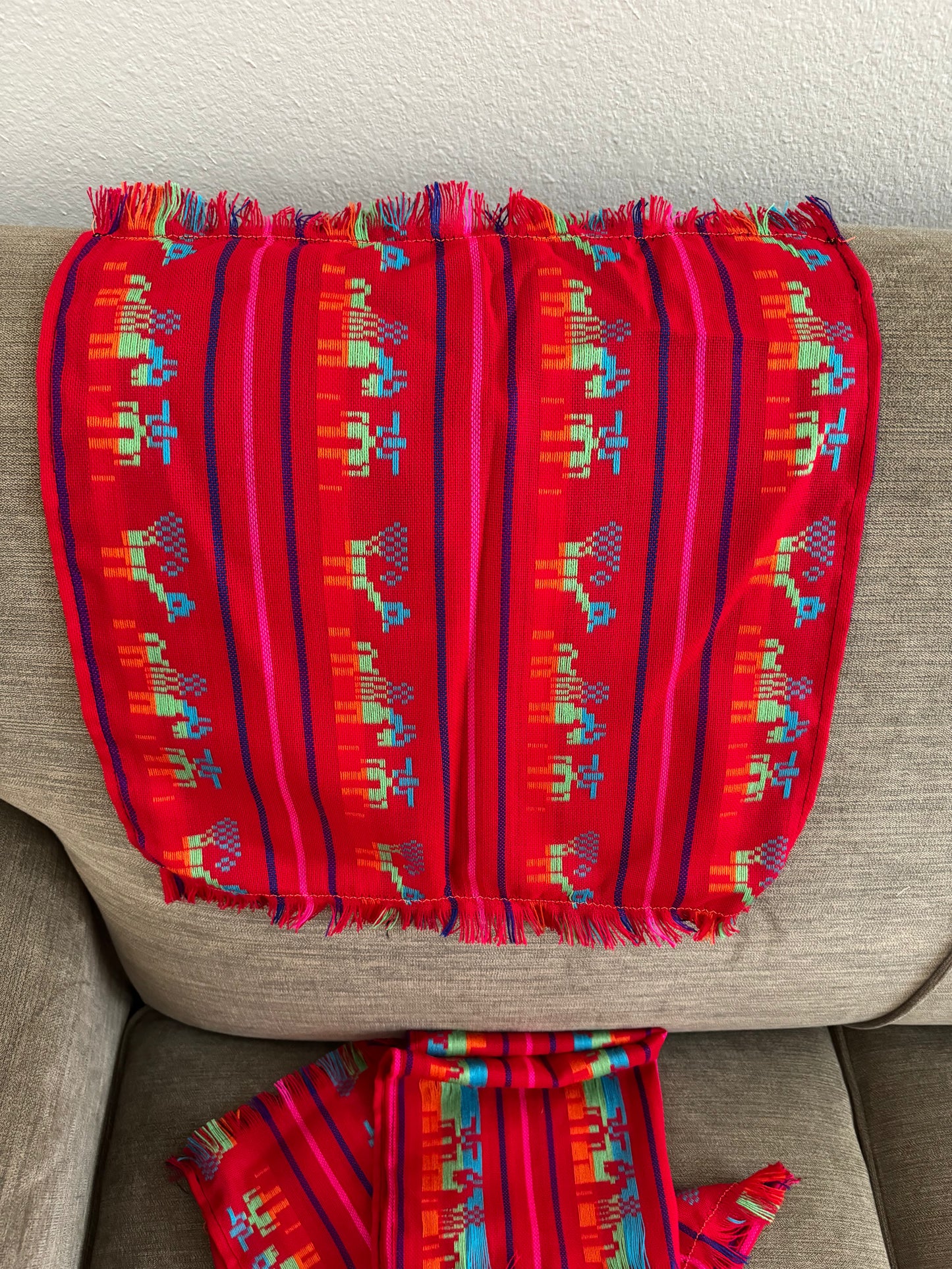 Fiesta Napkins/Placemats set of 4 - Red