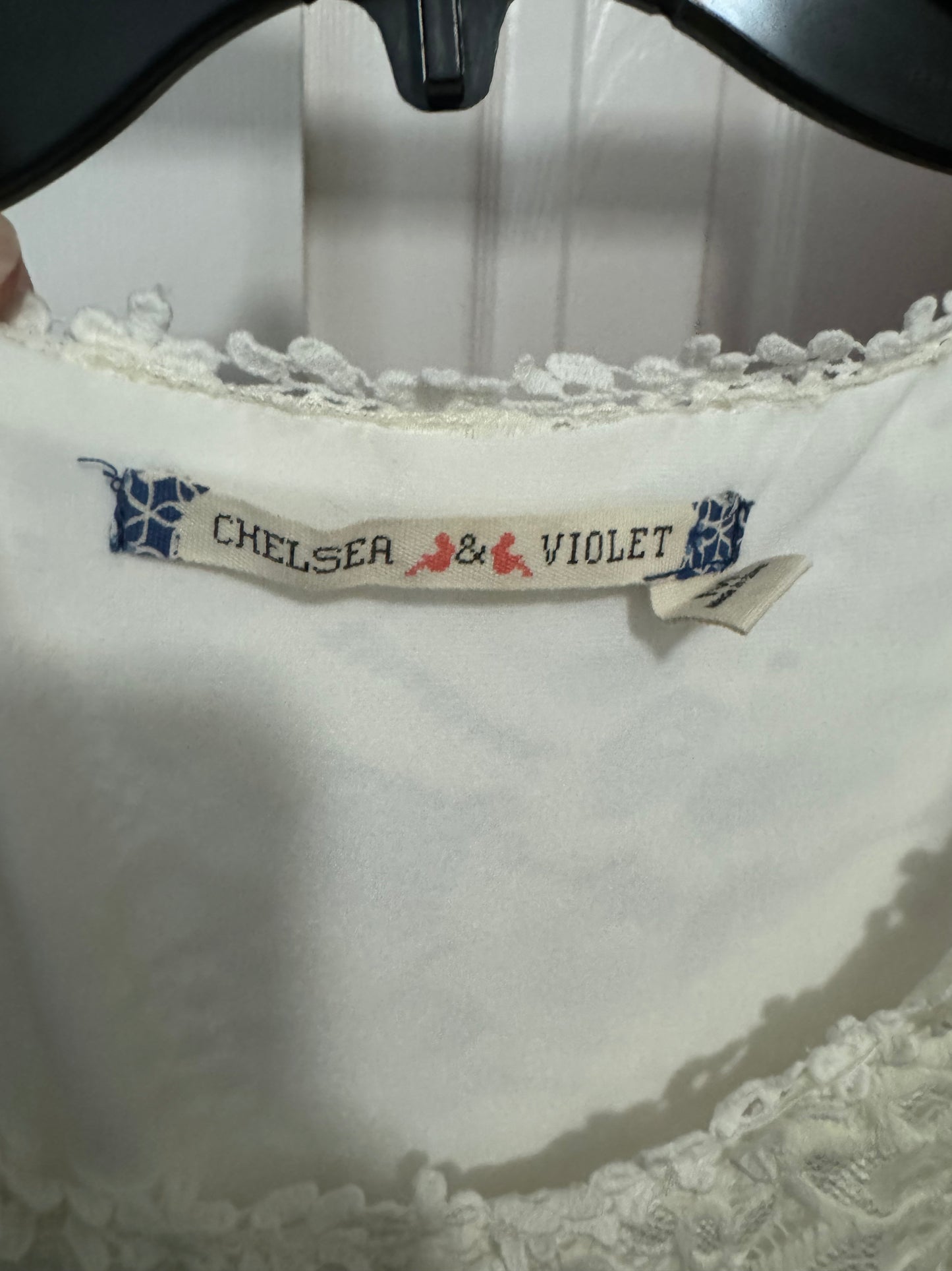 Chelsea And Violet White Lace Dress - Preowned