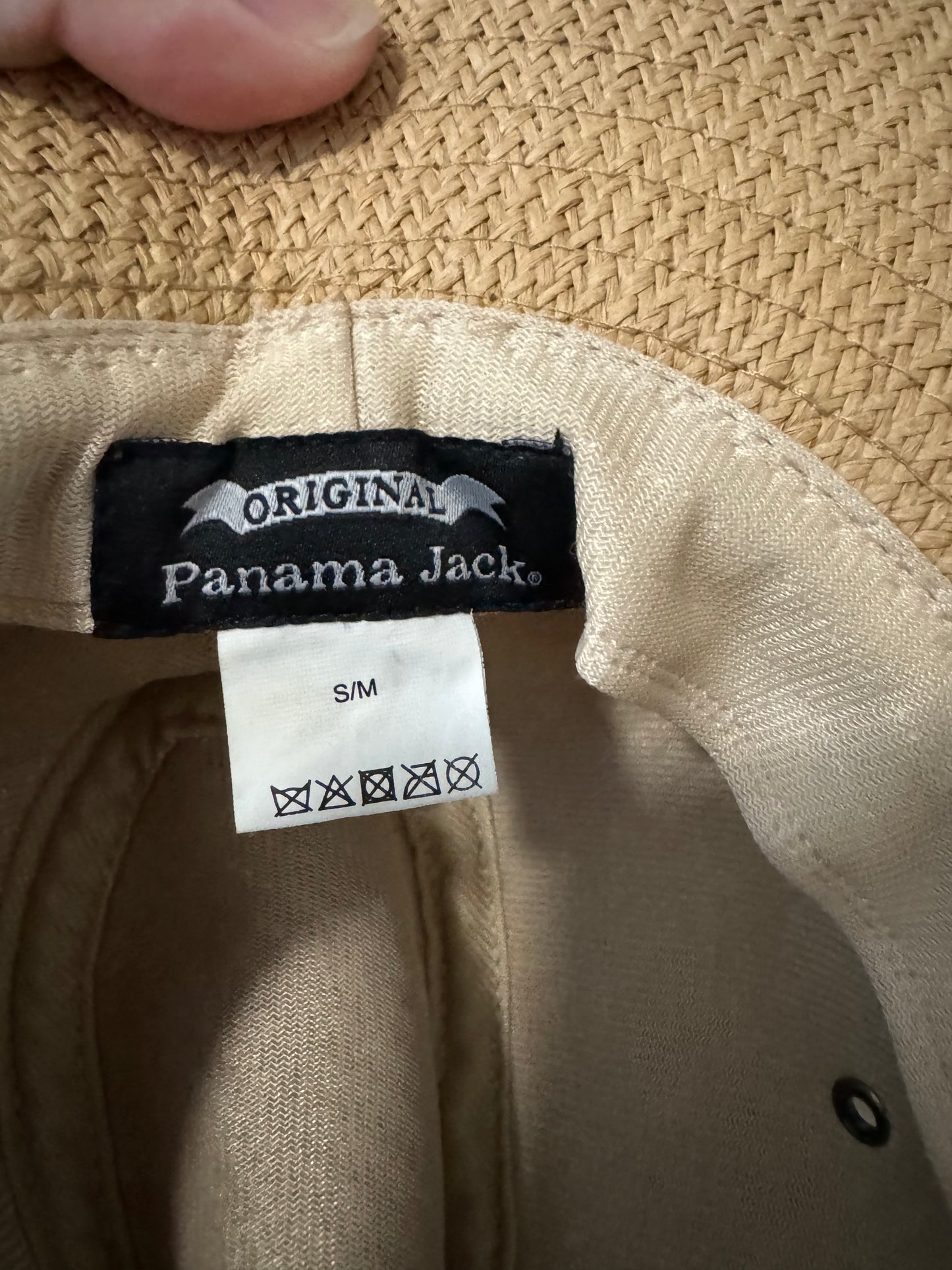 Panama Jack Suede belt straw Hat - Preowned