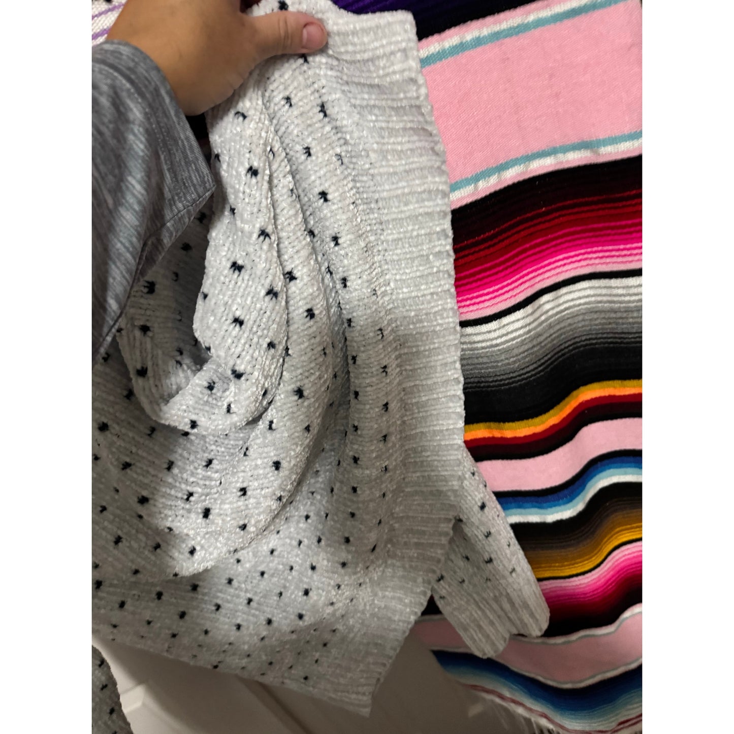 Minkpink Faux Fuzzy Fur Crew Neck Sweater